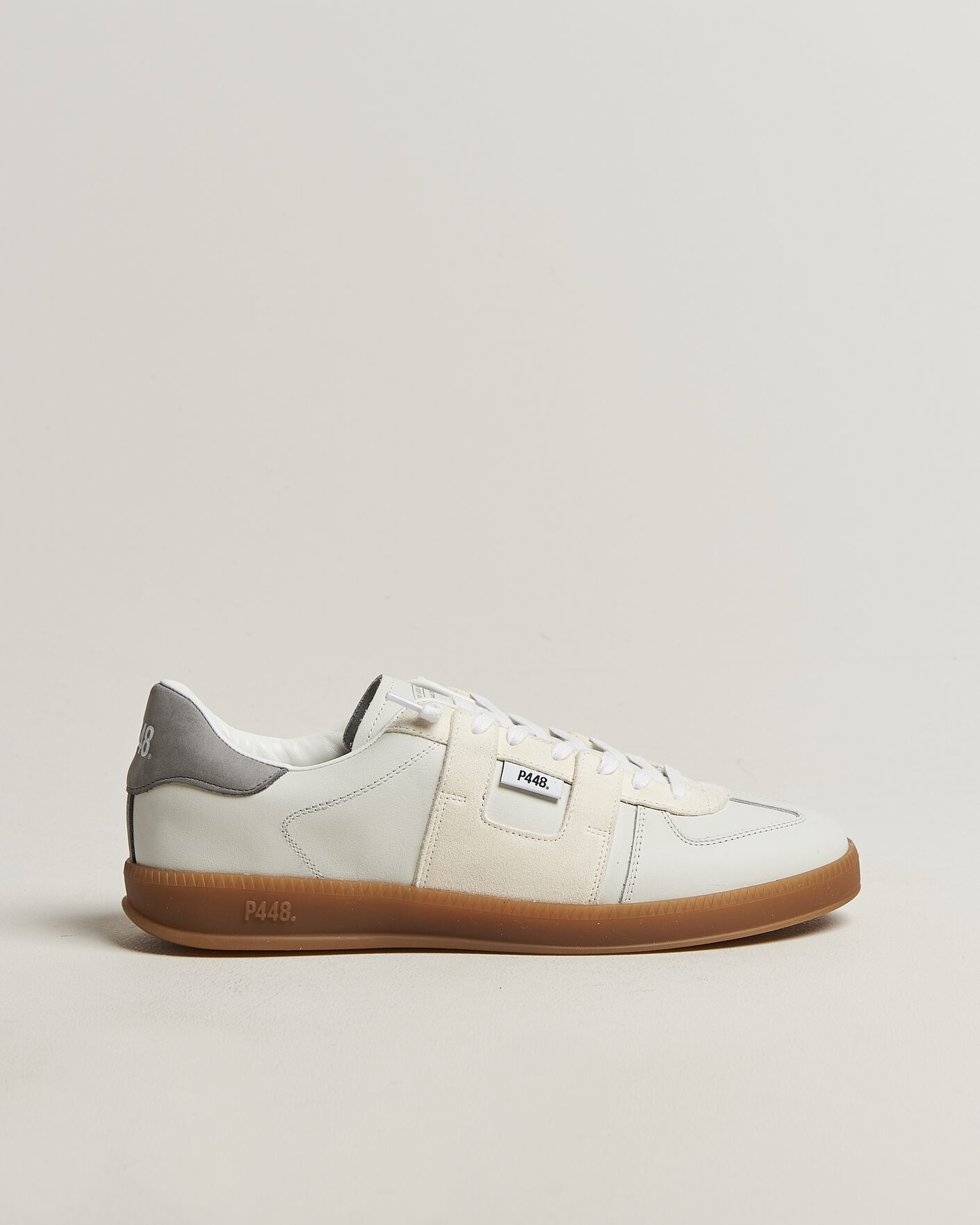 Heren | Sneakers | P448 | Monza Leather/Suede Sneaker White