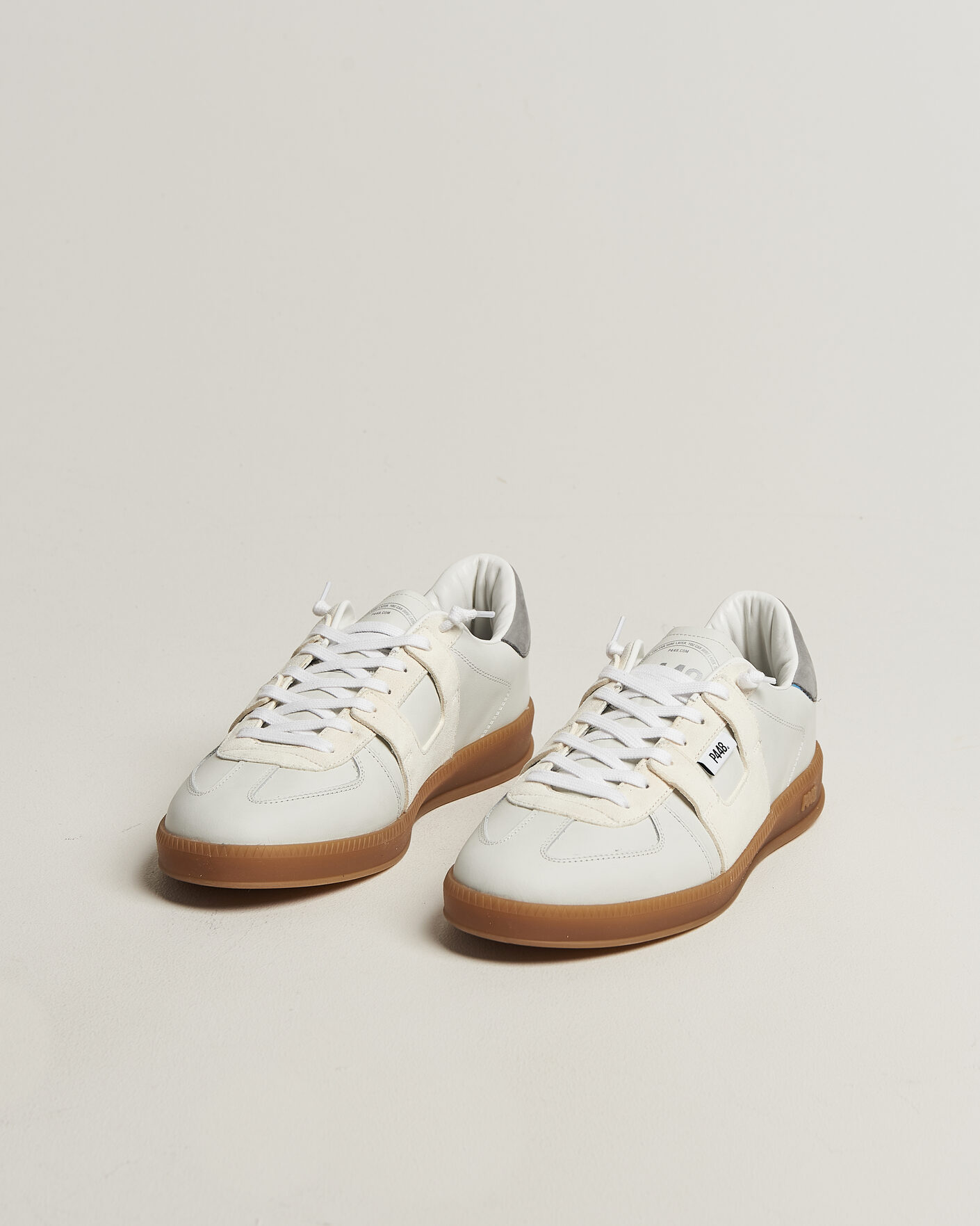 Heren | Sneakers | P448 | Monza Leather/Suede Sneaker White