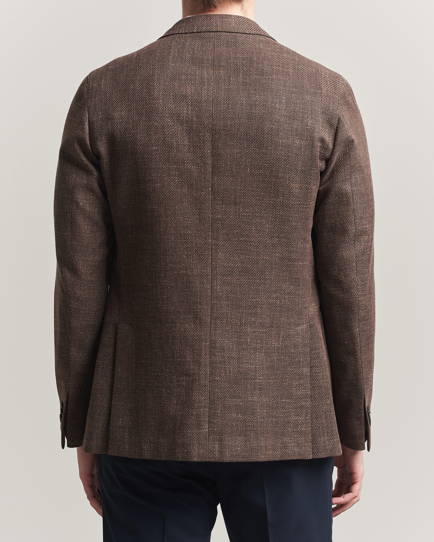 Heren | Blazers | Incotex | Structured Cotton Blazer Dark Brown