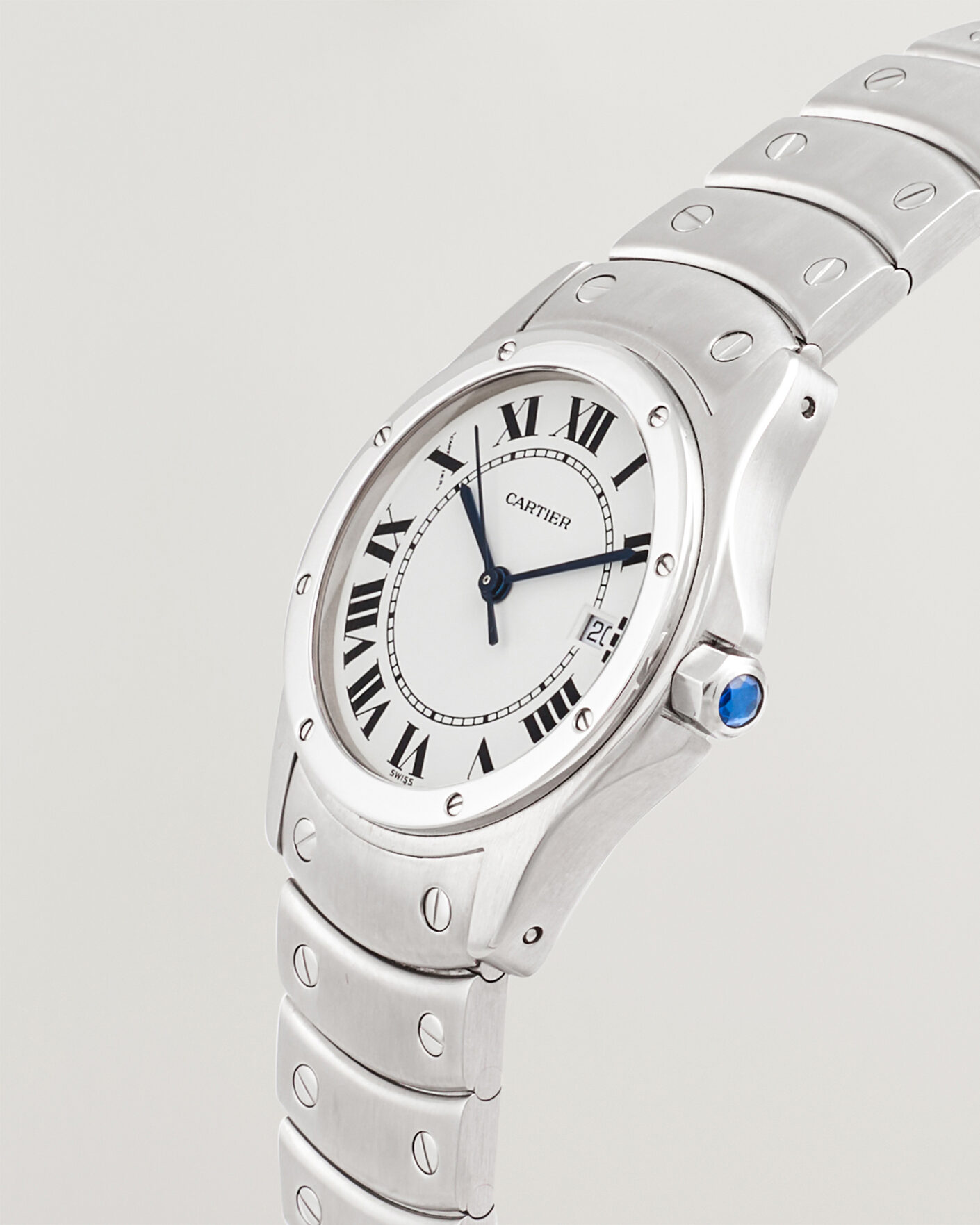 Heren | Pre-Owned & Vintage Watches | Cartier Pre-Owned | Santos Ronde  