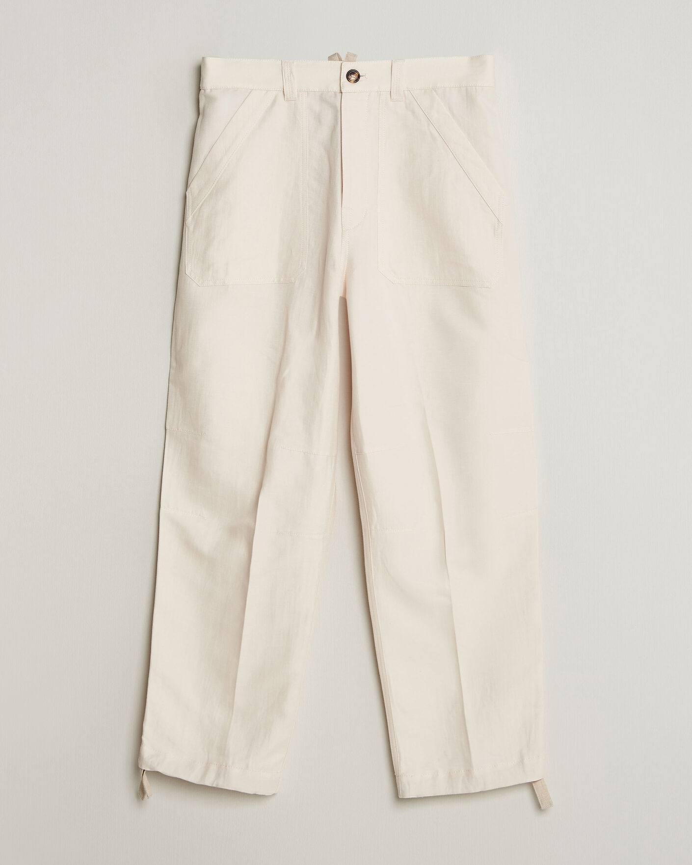 Heren | Broeken | Brunello Cucinelli | Linen Casual Pants Off White