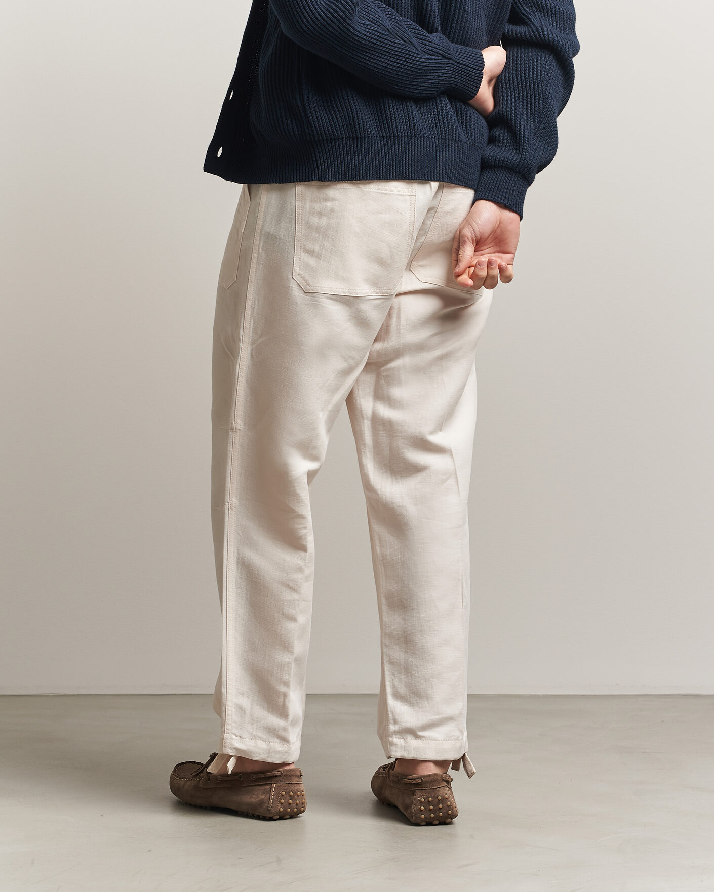 Heren | Broeken | Brunello Cucinelli | Linen Casual Pants Off White