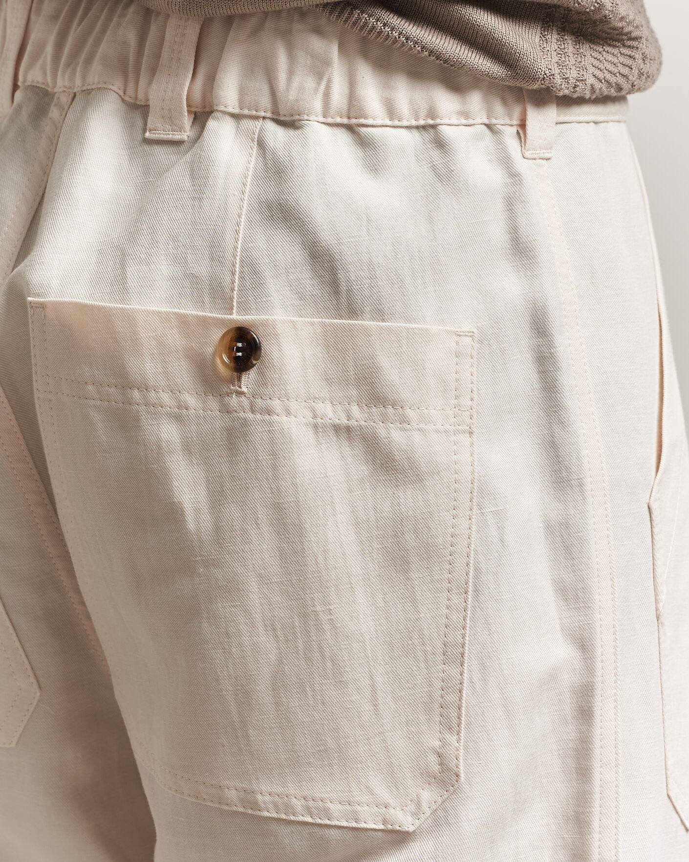 Heren | Broeken | Brunello Cucinelli | Linen Casual Pants Off White