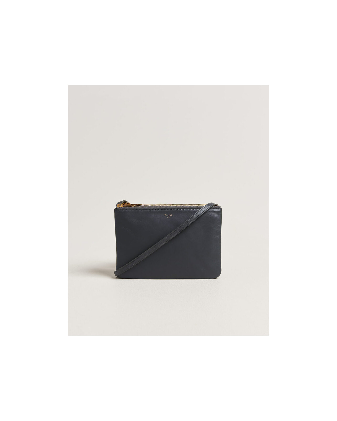 Heren | Pre-Owned & Vintage Bags | Celine Pre-Owned | Trio Bag Small Leather Grey