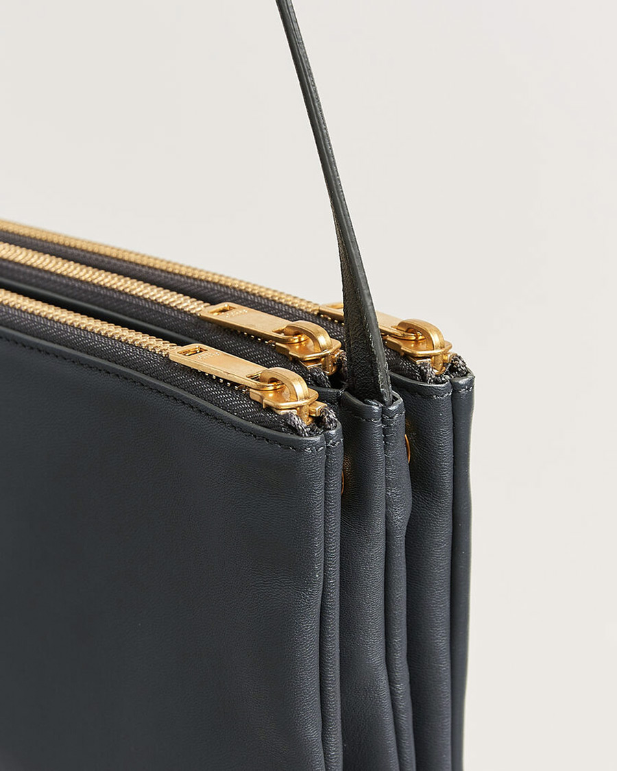 Heren | Pre-Owned & Vintage Bags | Celine Pre-Owned | Trio Bag Small Leather Grey