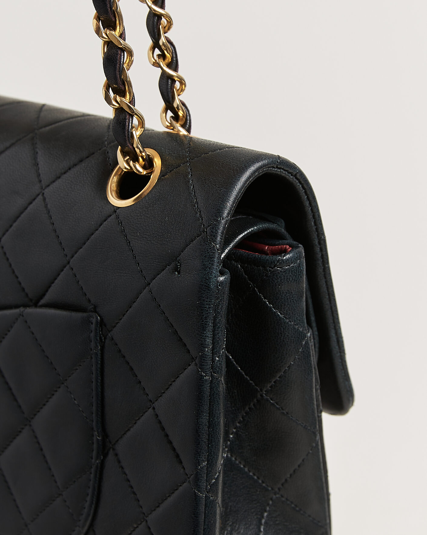 Heren | Pre-Owned & Vintage Bags | Chanel Pre-Owned | Classic Medium Double Flap Bag Lambskin Black