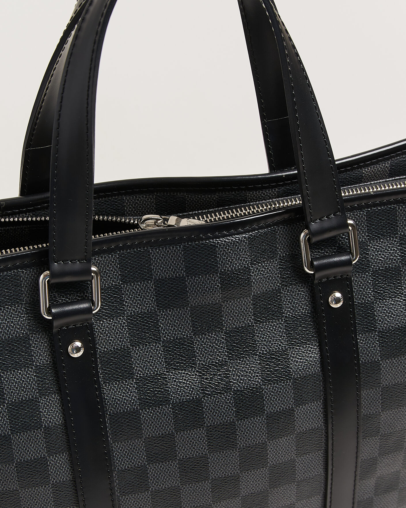Heren | Pre-Owned & Vintage Bags | Louis Vuitton Pre-Owned | Tadao Tote bag PM Damier Graphite
