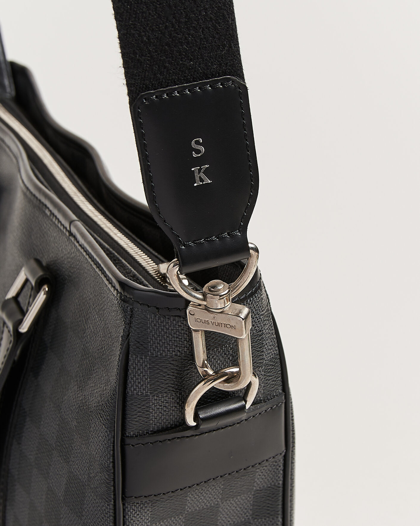 Heren | Pre-Owned & Vintage Bags | Louis Vuitton Pre-Owned | Tadao Tote bag PM Damier Graphite