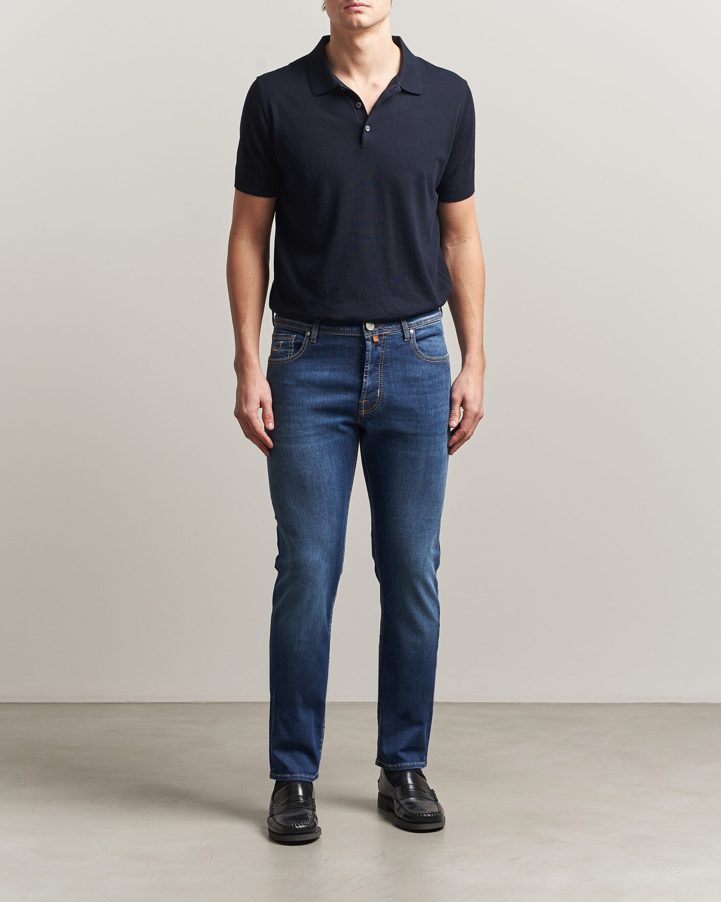 Heren | Jeans | Jacob Cohën | Bard Slim Fit Super Stretch Jeans Medium Vintage