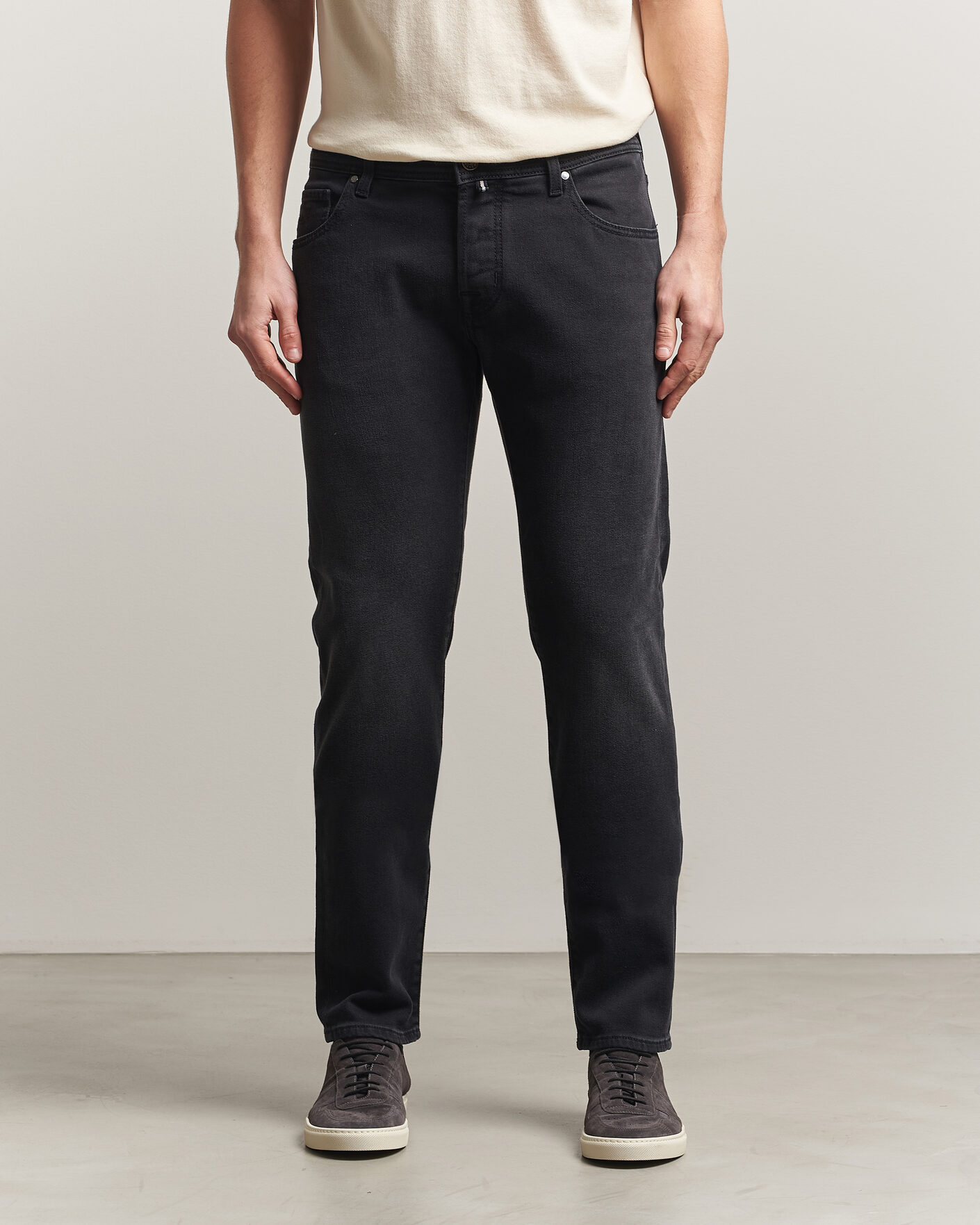 Heren | Broeken | Jacob Cohën | Nick Slim Fit Power Stretch Jeans Medium Black Wash