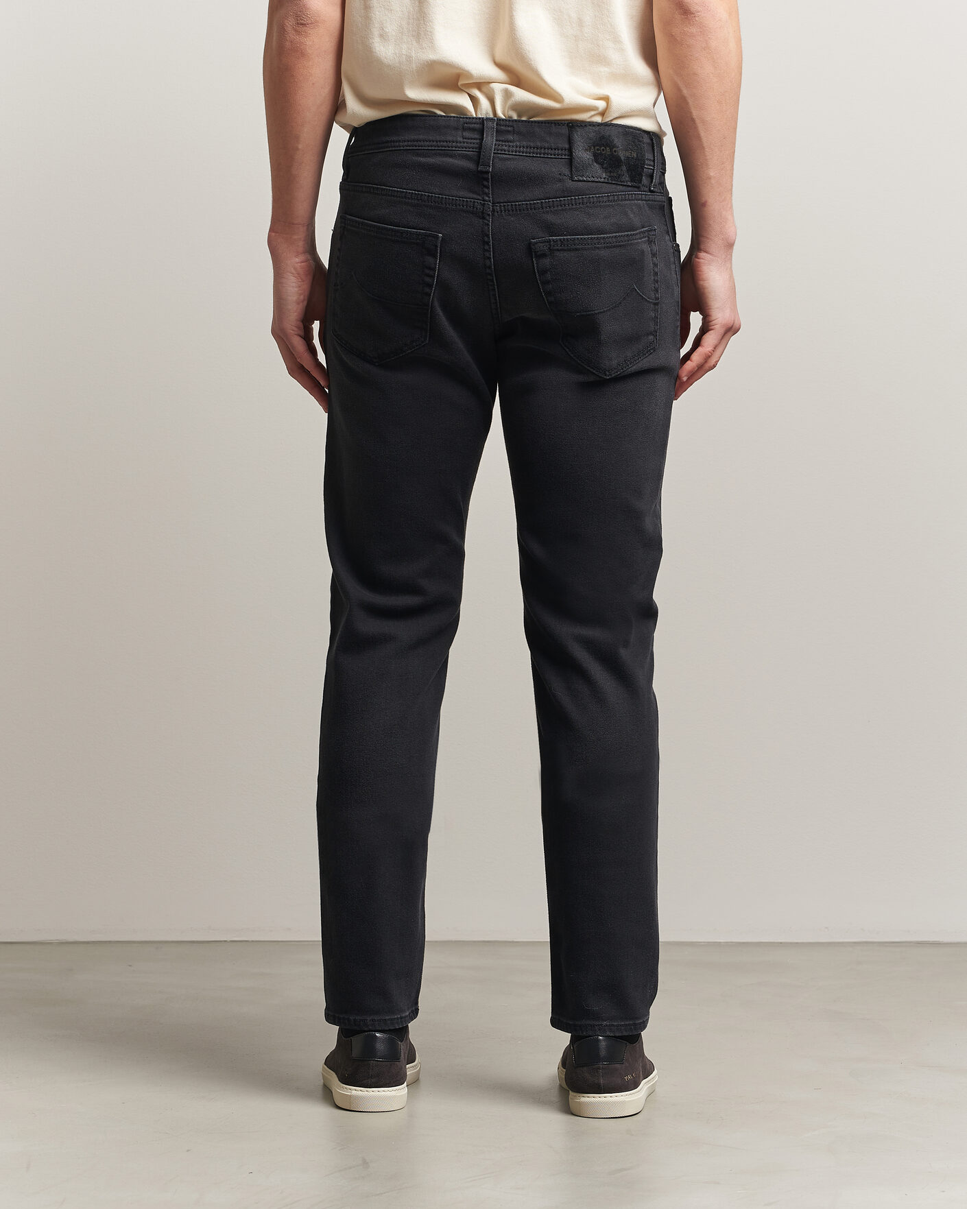 Heren | Broeken | Jacob Cohën | Nick Slim Fit Power Stretch Jeans Medium Black Wash