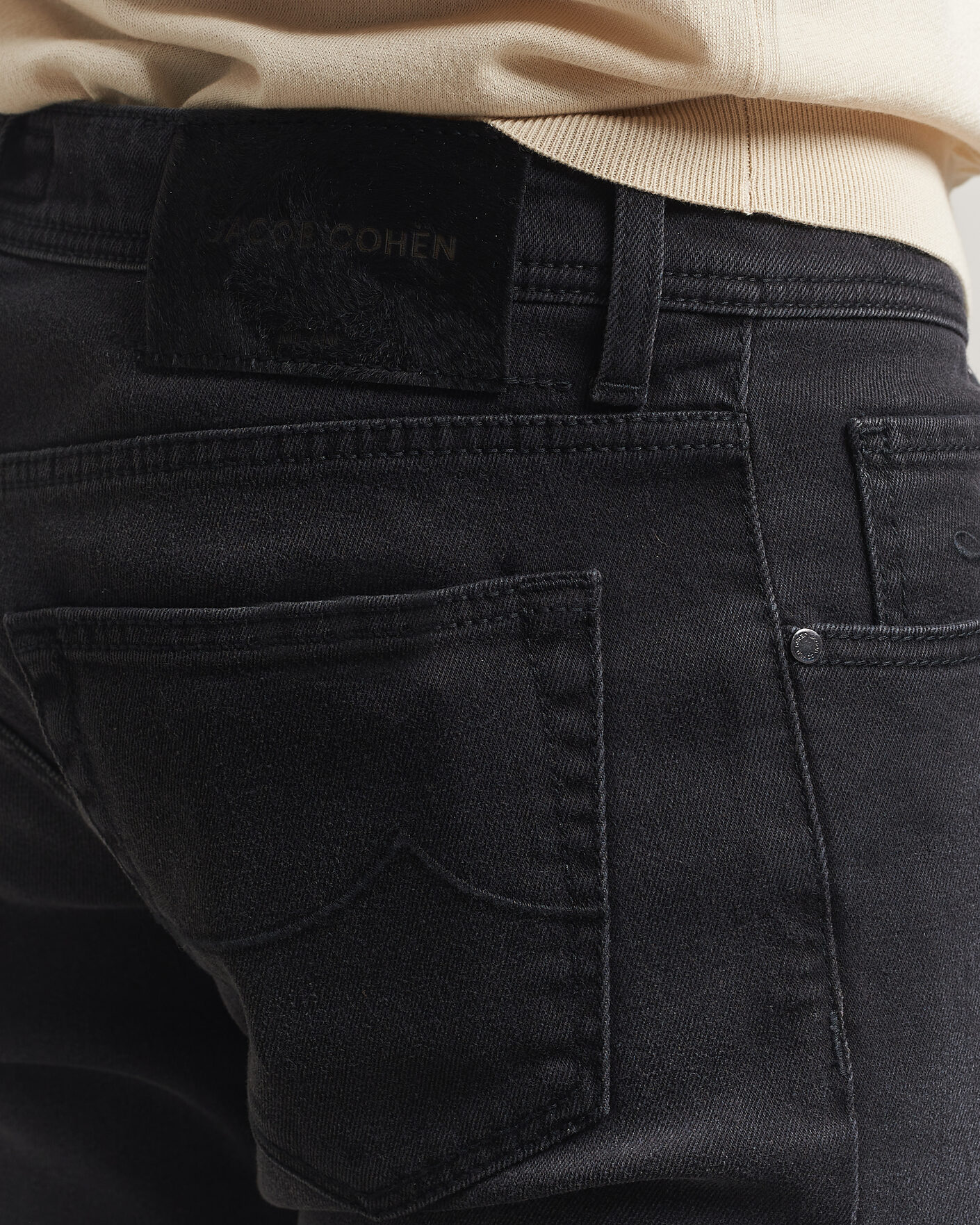 Heren | Broeken | Jacob Cohën | Nick Slim Fit Power Stretch Jeans Medium Black Wash