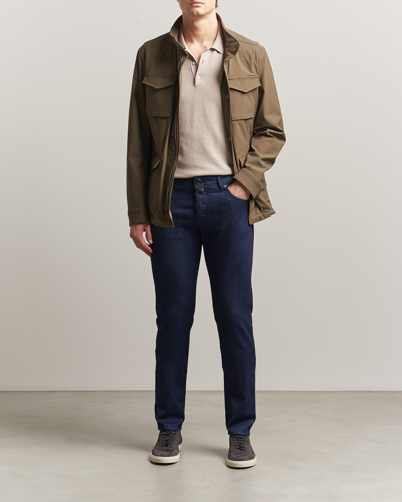 Heren | Broeken | Jacob Cohën | Nick Slim Fit Super Stretch Jeans Rinse Wash