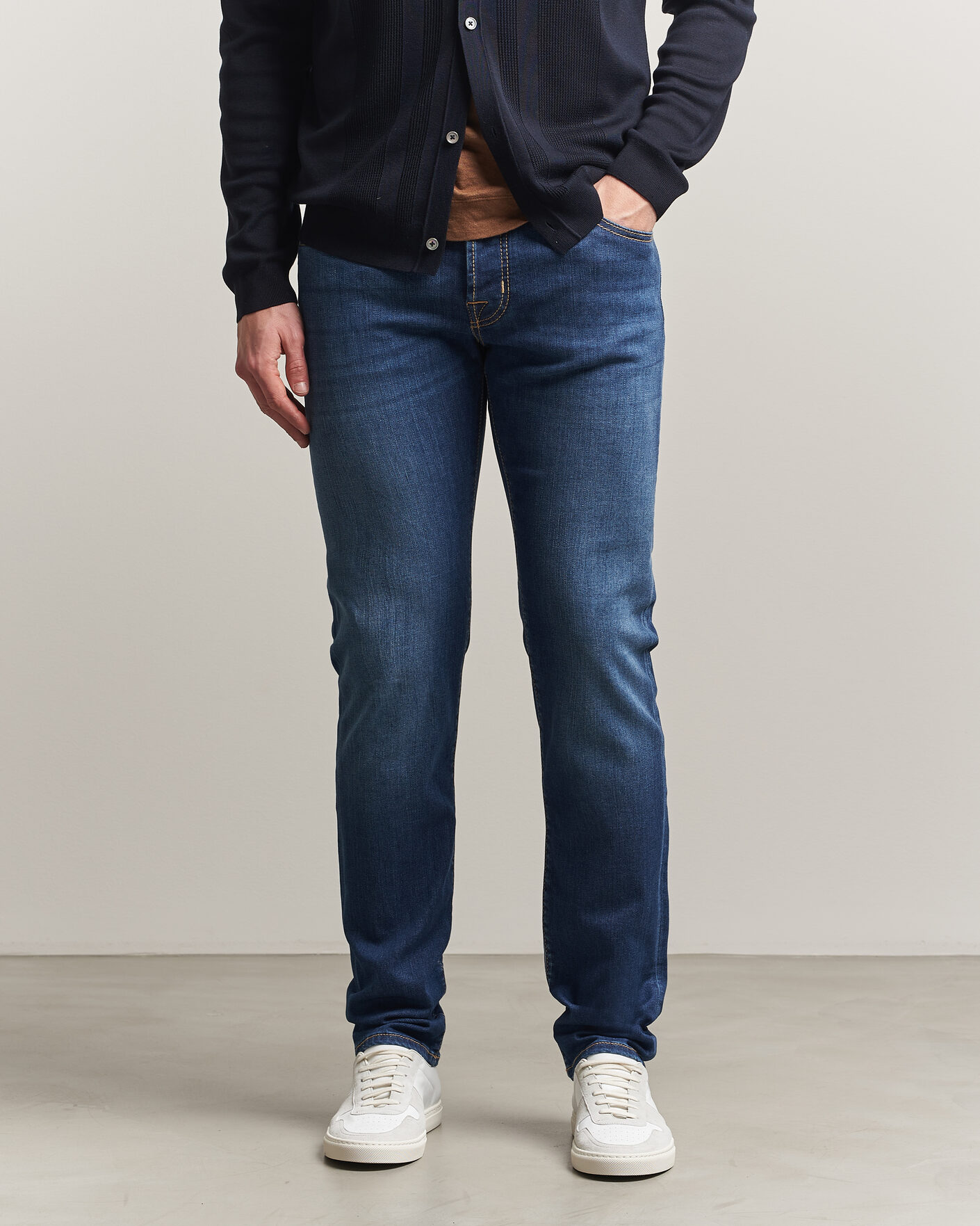 Heren | Broeken | Jacob Cohën | Nick Slim Fit Super Stretch Jeans Medium Vintage