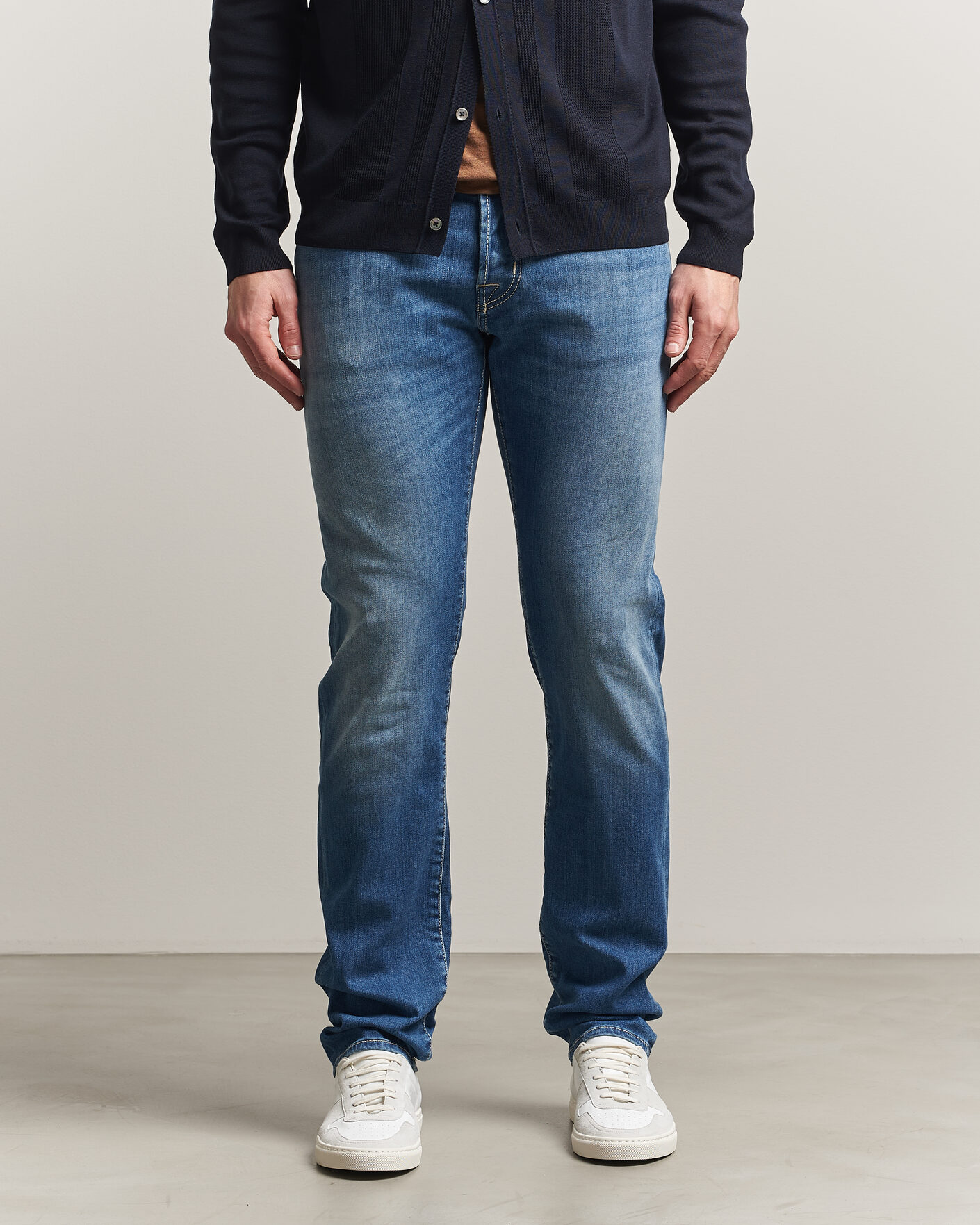 Heren | Broeken | Jacob Cohën | Nick Slim Fit Super Stretch Jeans Light Vintage