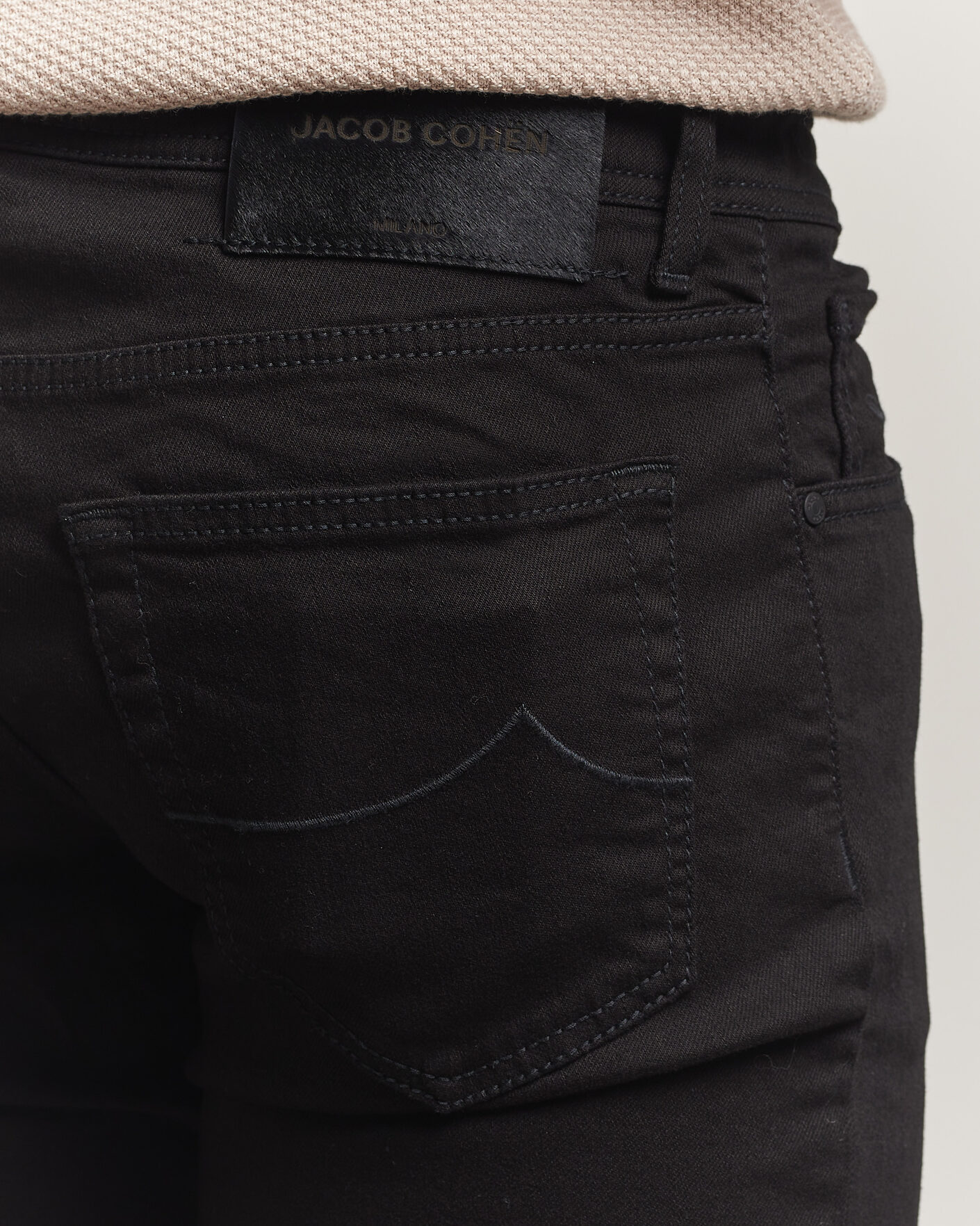 Heren | Broeken | Jacob Cohën | Nick Slim Fit Stretch Stay Black Jeans Rinse Wash