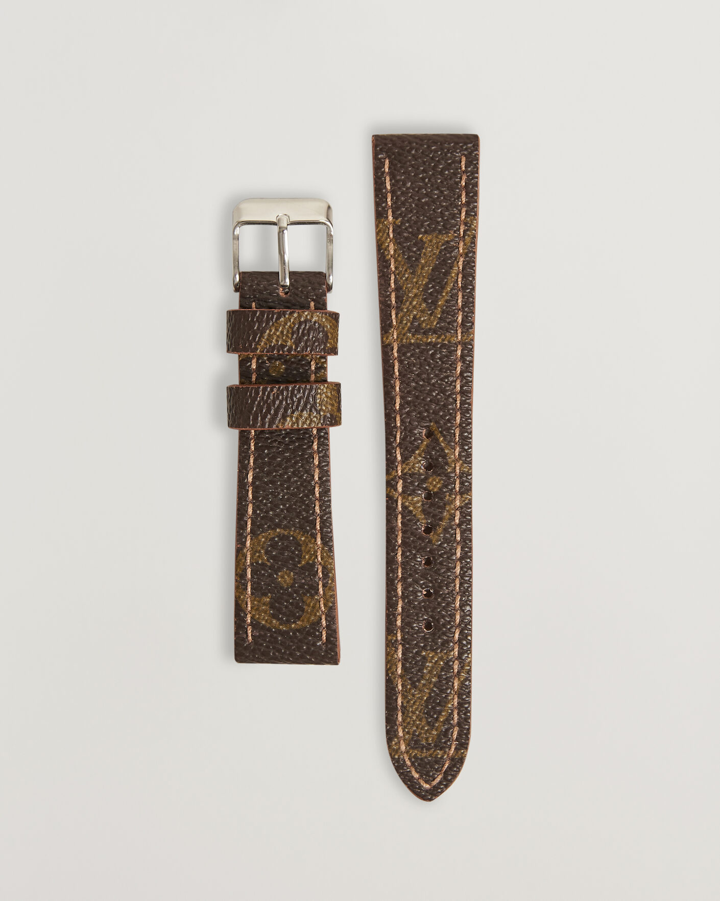 Heren | Horlogebandjes | Care with Carl | Watch Strap Remade Louis Vuitton 20/16 mm Monogram