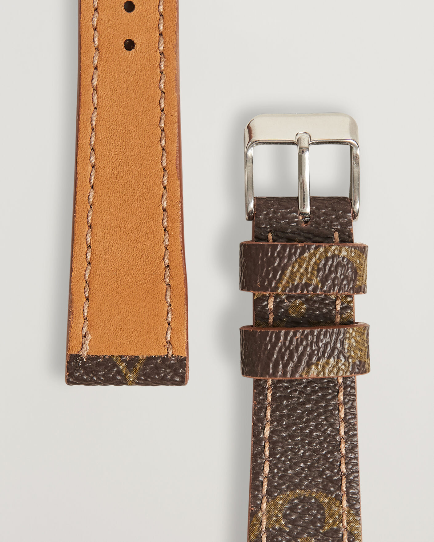 Heren | Horlogebandjes | Care with Carl | Watch Strap Remade Louis Vuitton 20/16 mm Monogram
