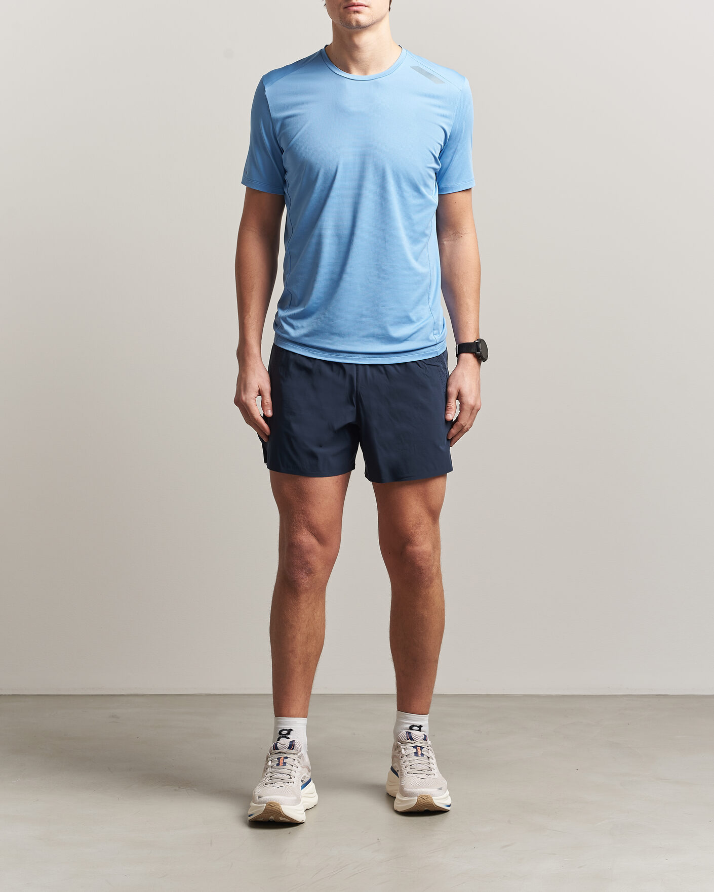 Heren | T-shirts | SOAR Running | Tech Tee Blue