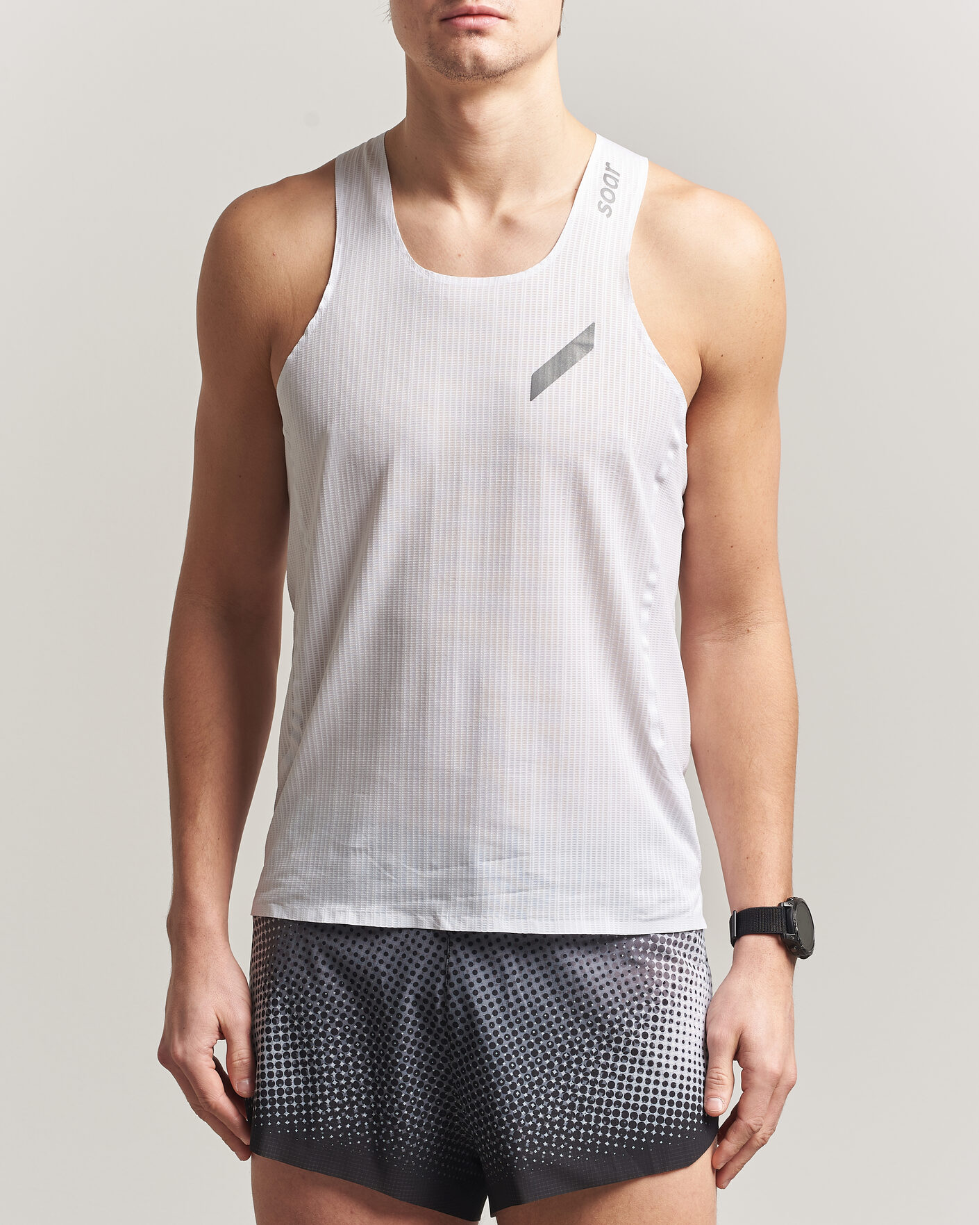 Heren | T-shirts | SOAR Running | Race Vest White