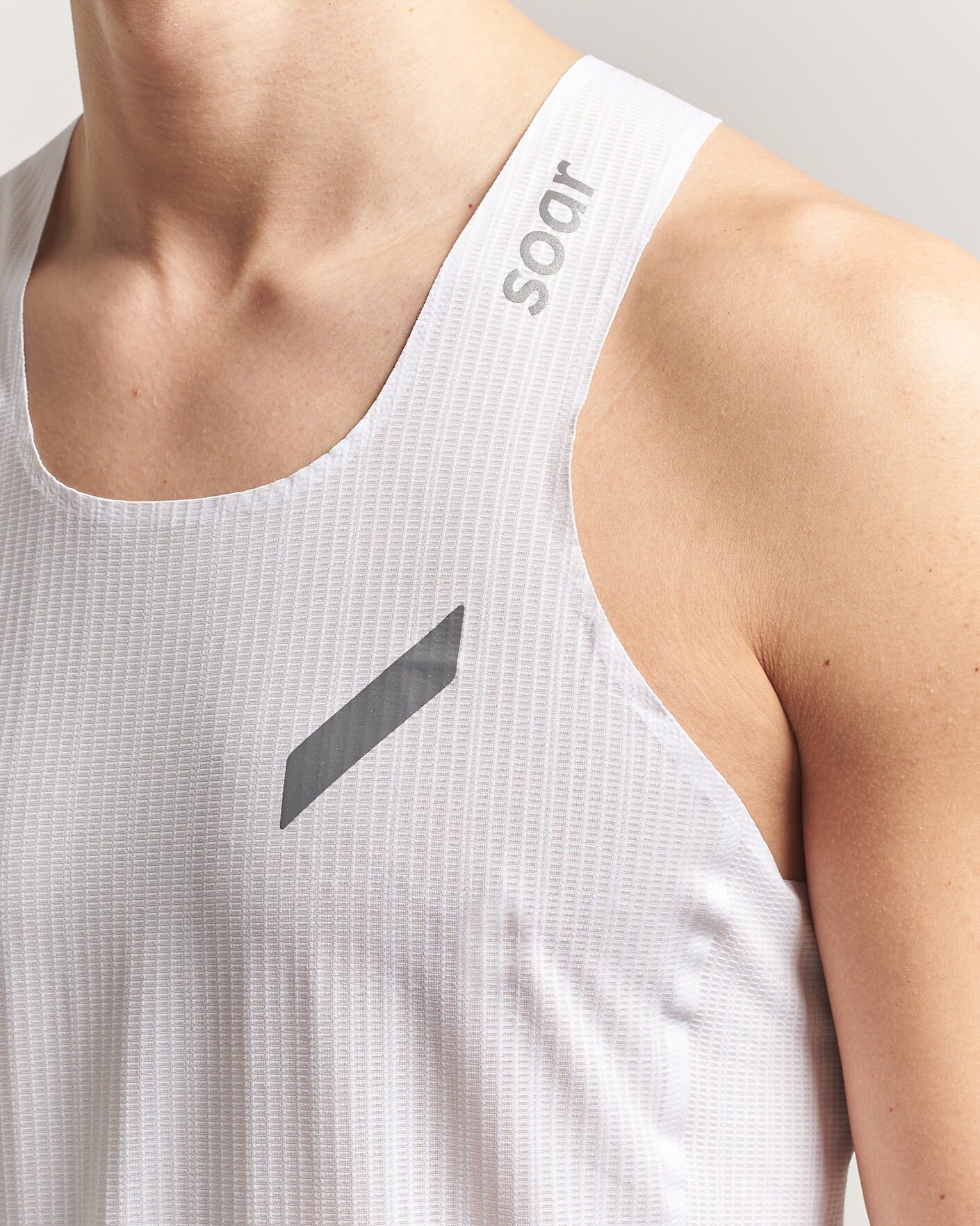 Heren | T-shirts | SOAR Running | Race Vest White