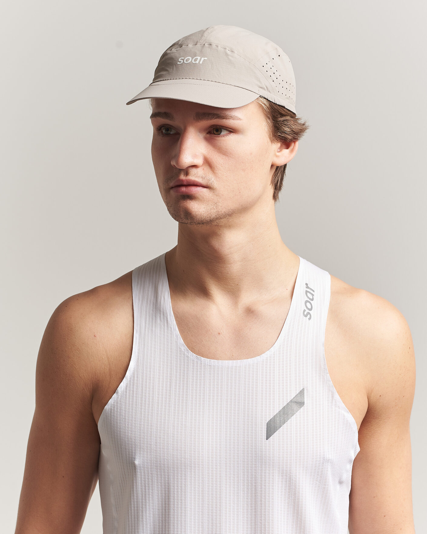 Heren | Hoeden en petten | SOAR Running | Run Cap Warm Grey
