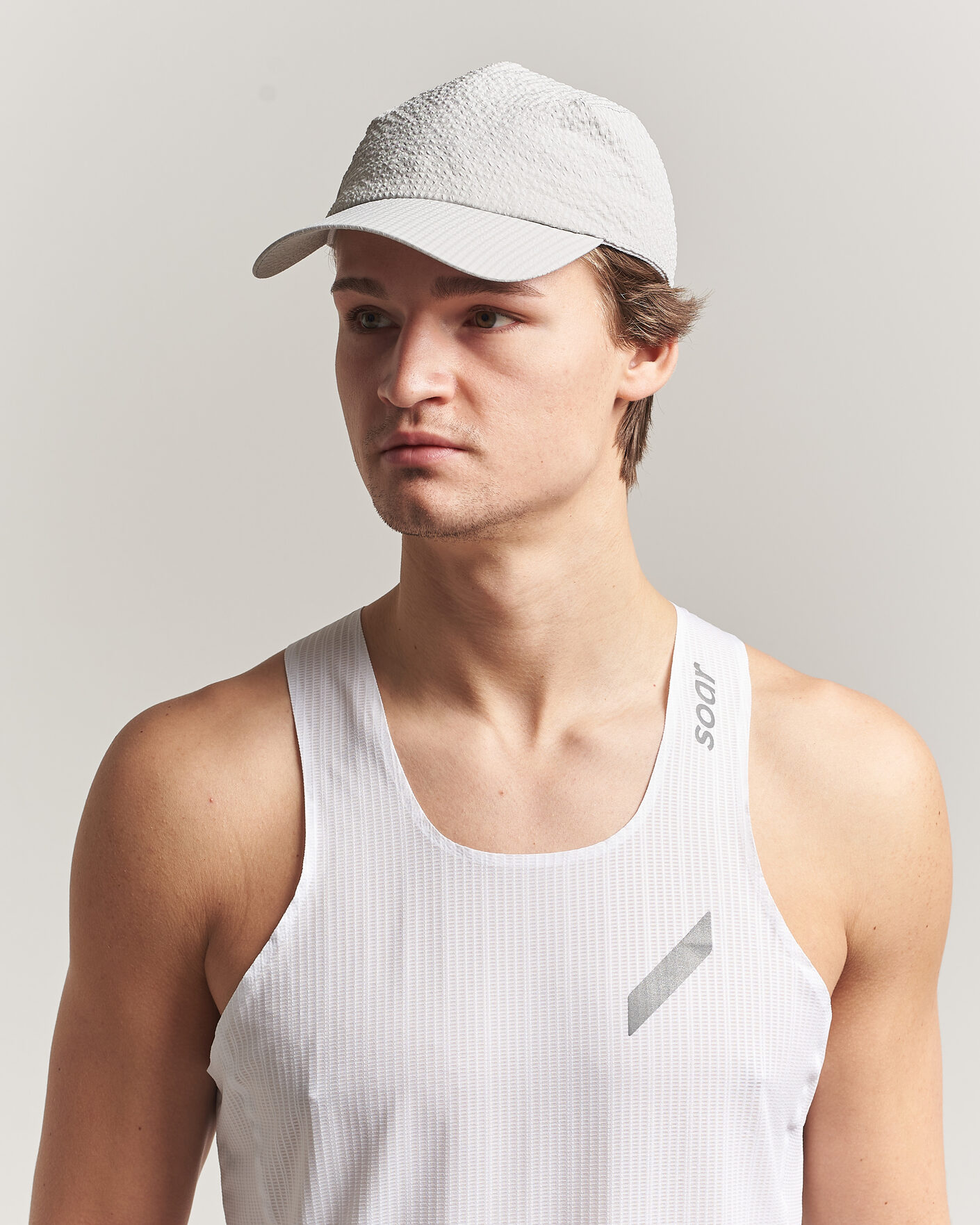 Heren | Hoeden en petten | SOAR Running | Dart Cap Silver Grey