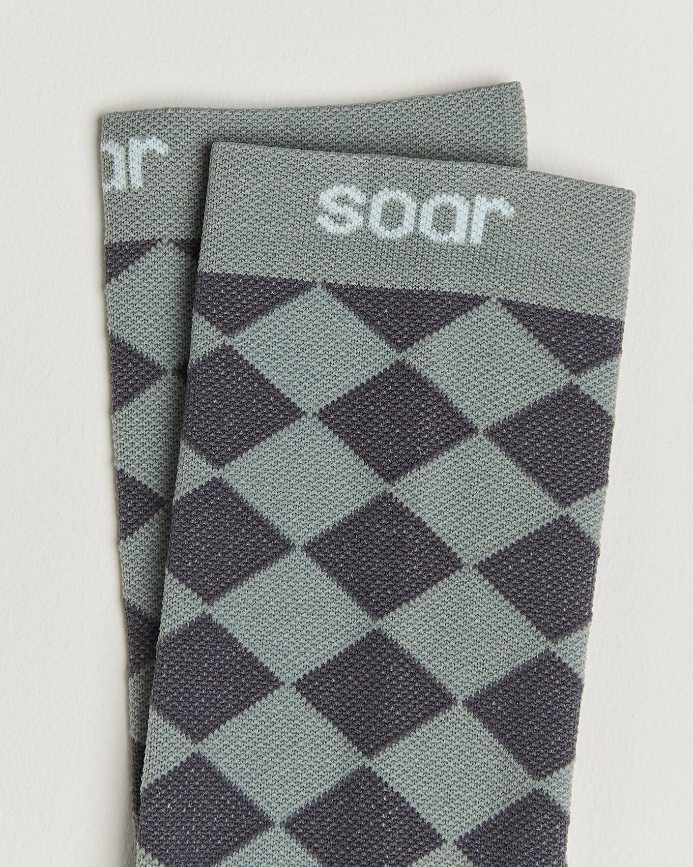 Heren | Ondergoed | SOAR Running | Diamond Crew Sock Dark Grey