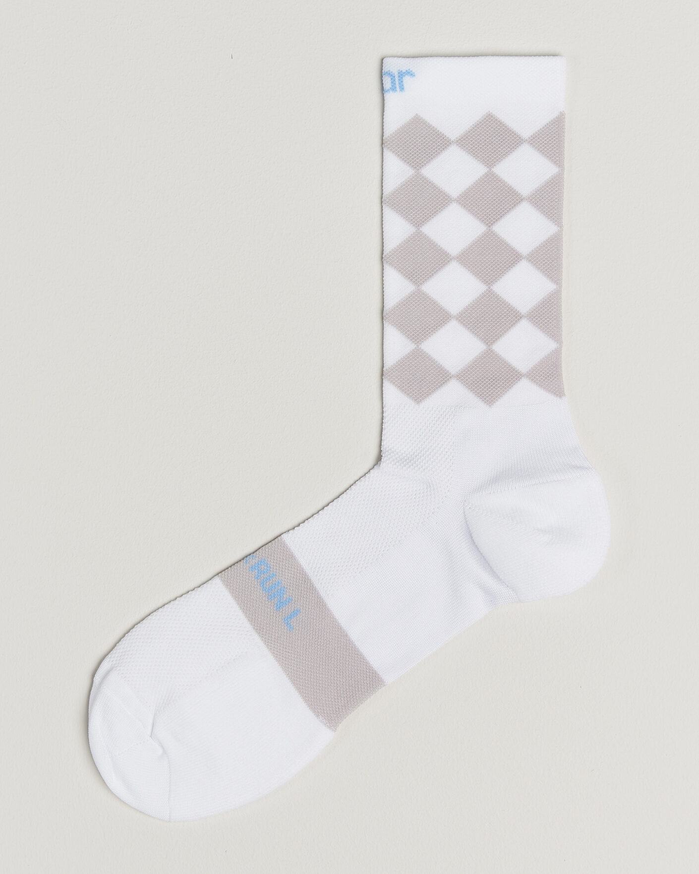 Heren | Ondergoed | SOAR Running | Diamond Crew Sock White/Grey