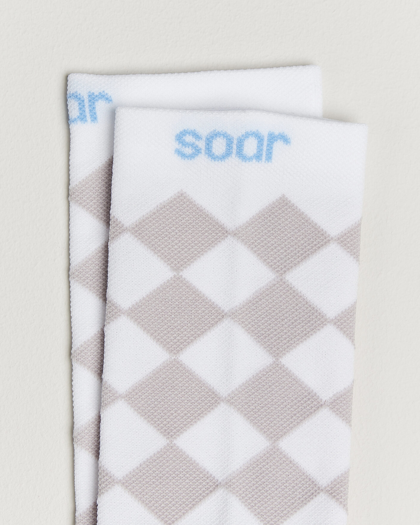 Heren | Ondergoed | SOAR Running | Diamond Crew Sock White/Grey