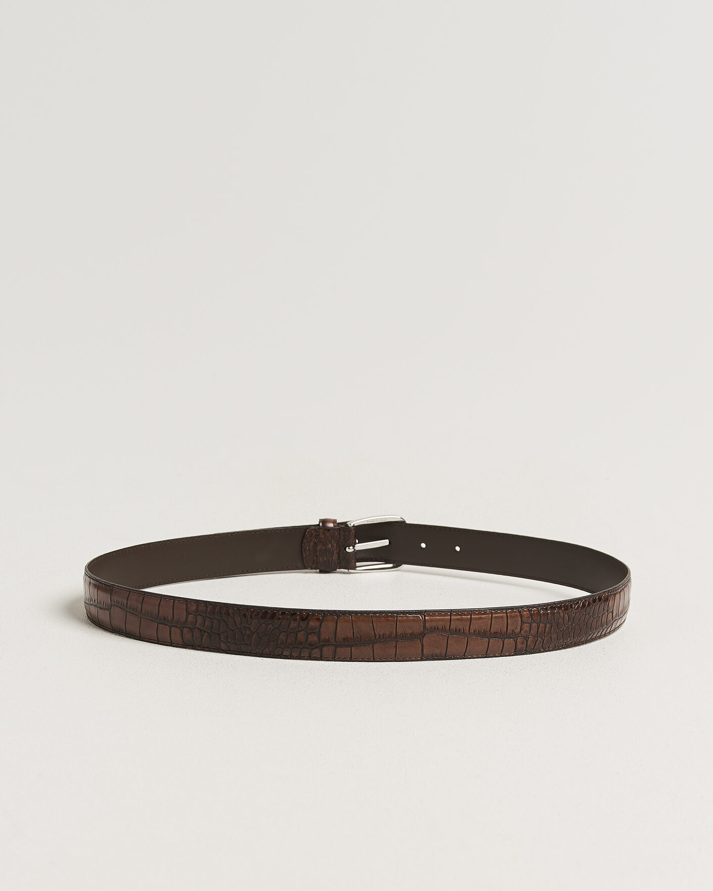 Heren | Riemen | Anderson's | Embossed Western Leather Belt Tan