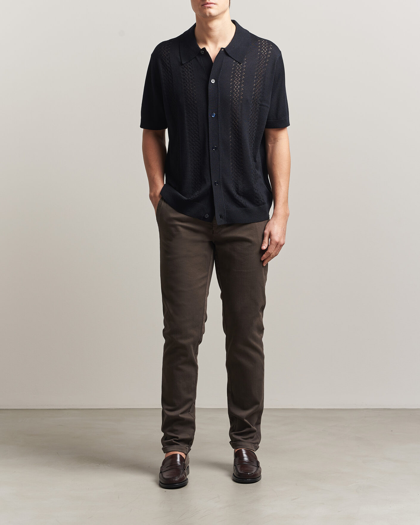 Heren | Broeken | Tramarossa | Luis Superstrech Cotton Chino Coffee