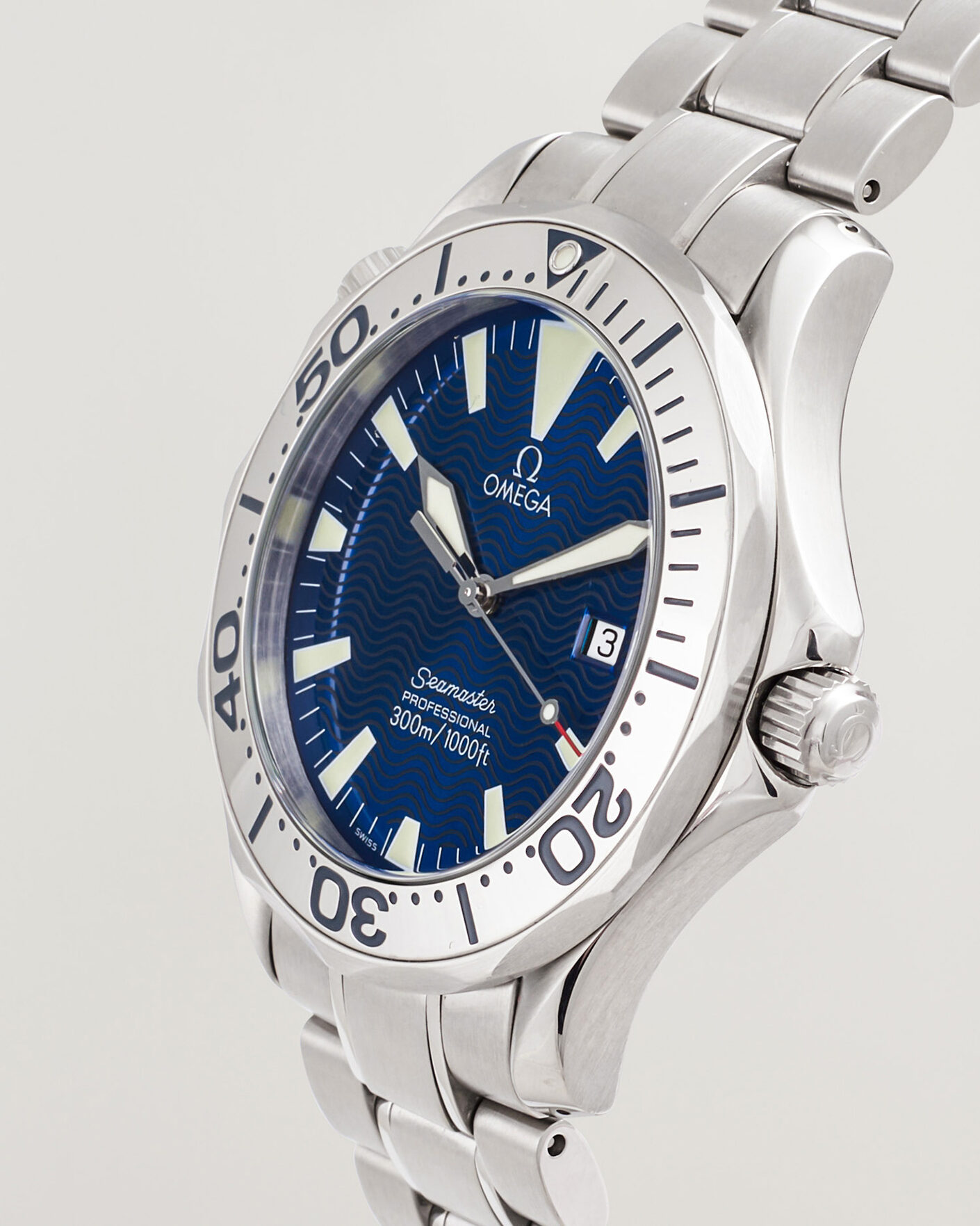 Heren | Pre-Owned & Vintage Watches | Omega Pre-Owned | Seamaster 300M SMP Electric Blue 