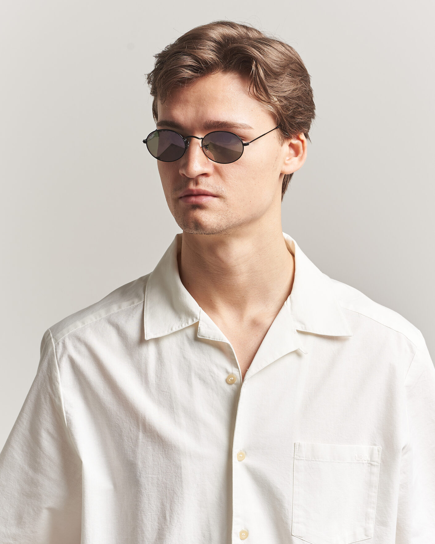 Heren | Zonnebrillen | Ray-Ban | Oval Sunglasses Black