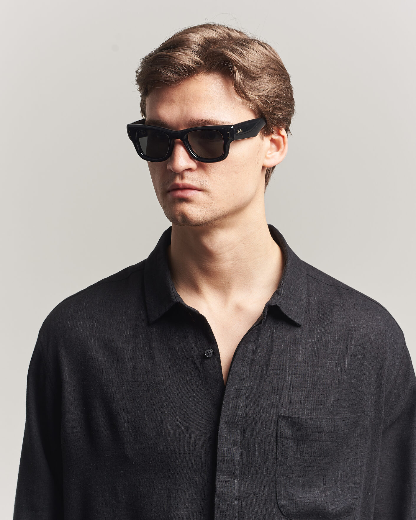 Heren | Zonnebrillen | Ray-Ban | Wayfarer Puffer Sunglasses Black