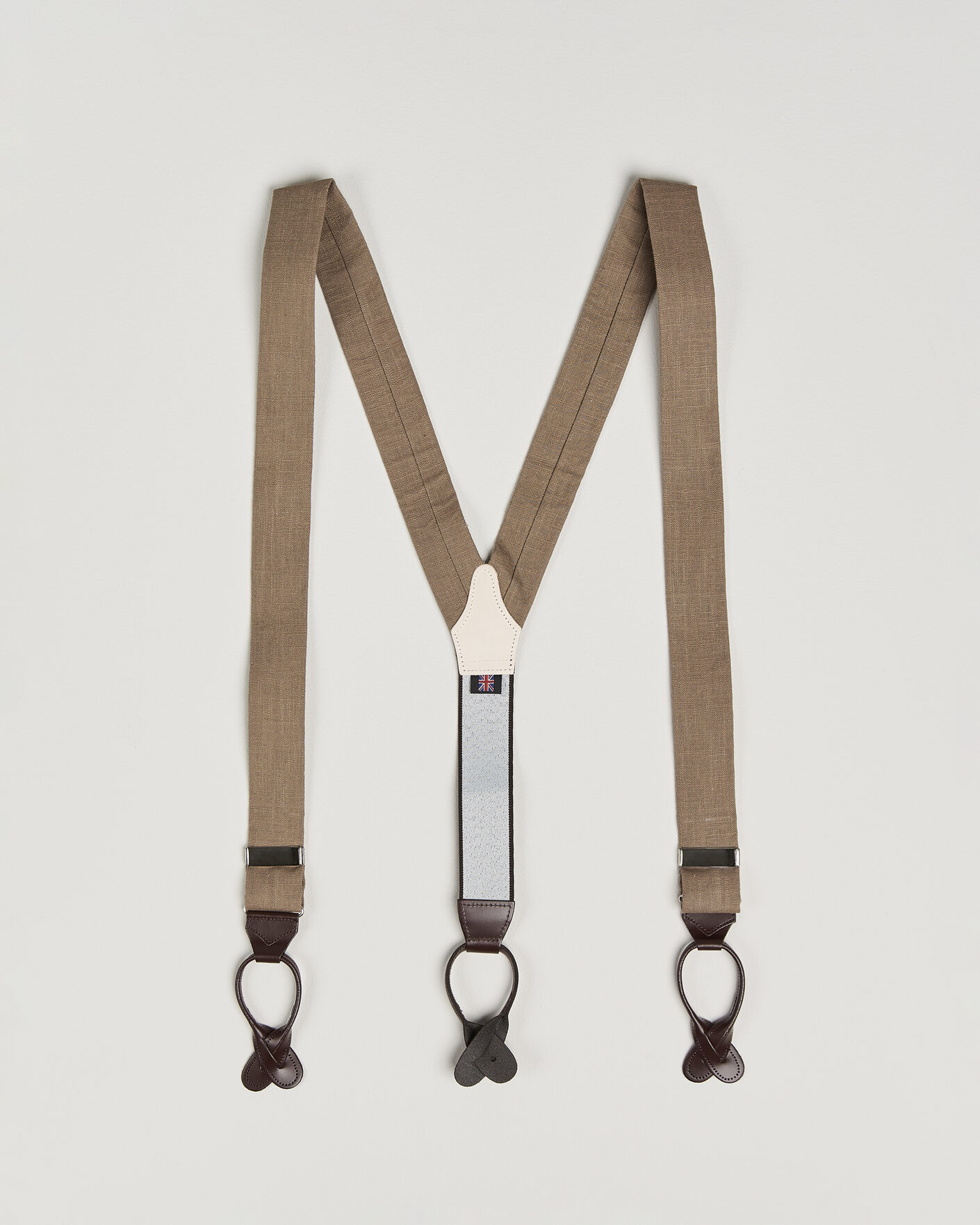 Heren | Bretels | Albert Thurston | Linen Braces Acorn Brown