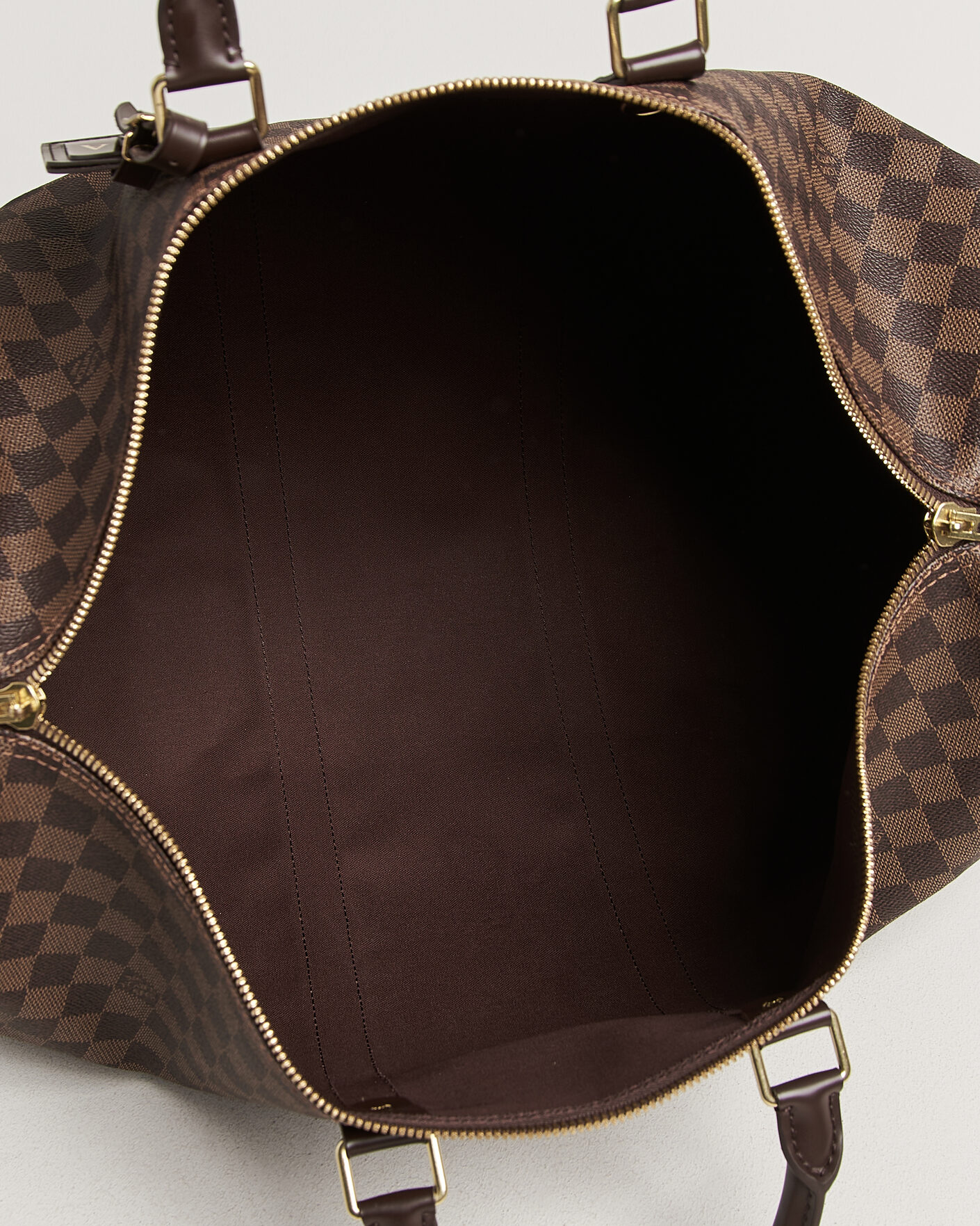 Heren | Pre-Owned & Vintage Bags | Louis Vuitton Pre-Owned | Keepall 50 Damier Ebene
