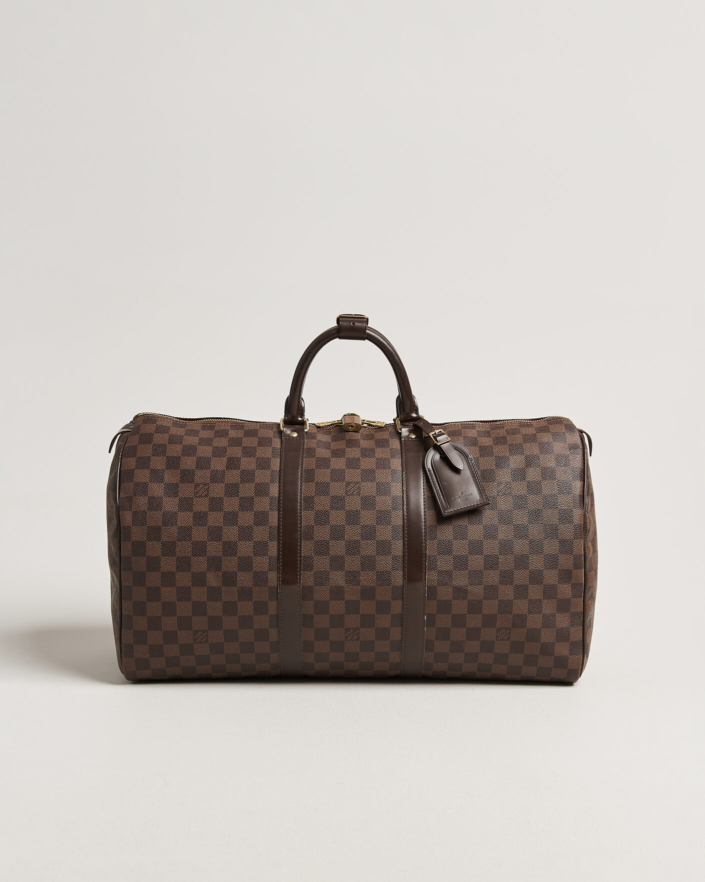 Heren | Pre-Owned & Vintage Bags | Louis Vuitton Pre-Owned | Keepall 50 Damier Ebene