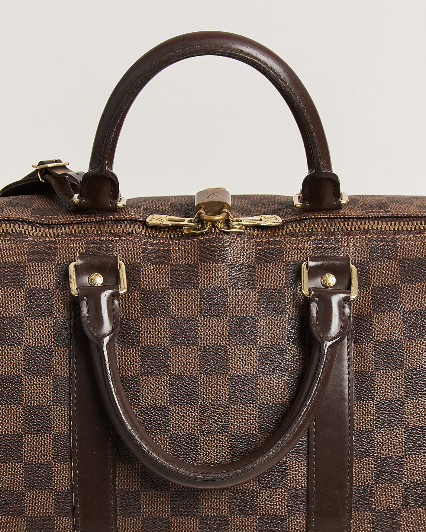 Heren | Pre-Owned & Vintage Bags | Louis Vuitton Pre-Owned | Keepall 50 Damier Ebene