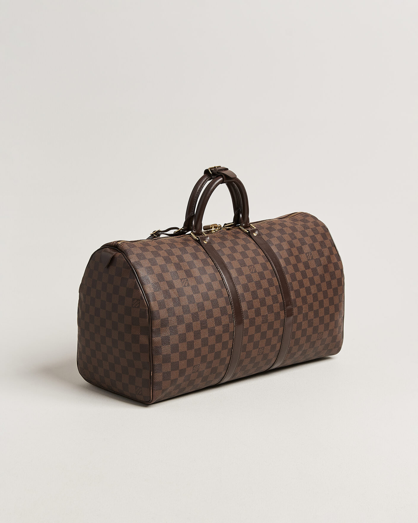 Heren | Pre-Owned & Vintage Bags | Louis Vuitton Pre-Owned | Keepall 50 Damier Ebene