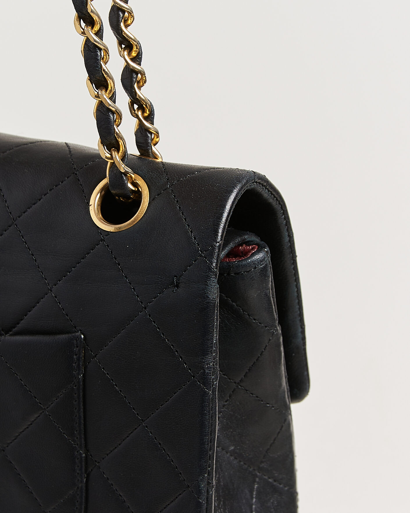 Heren | Pre-Owned & Vintage Bags | Chanel Pre-Owned | Classic Medium Double Flap Bag Lambskin Black