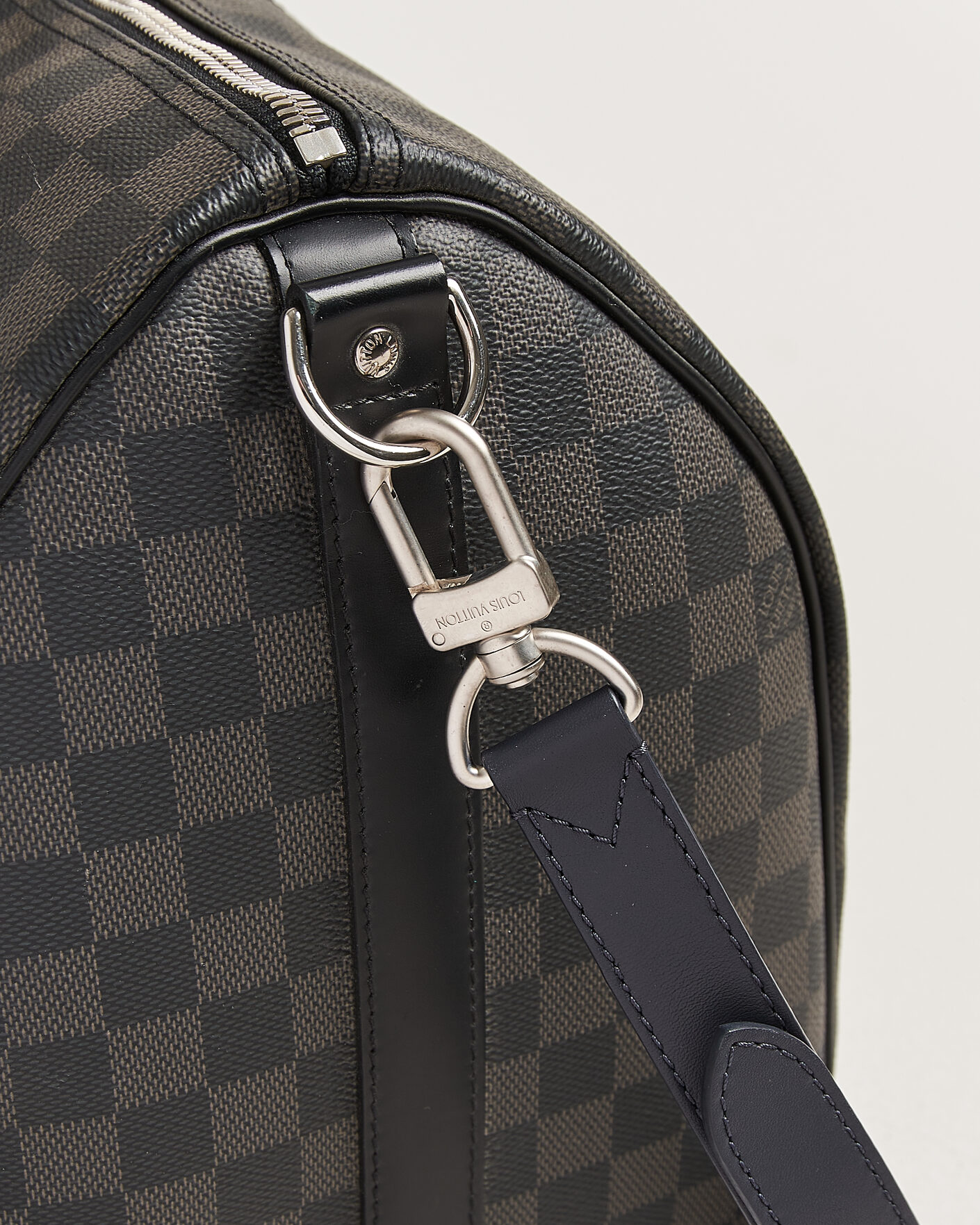Heren | Pre-Owned & Vintage Bags | Louis Vuitton Pre-Owned | Keepall Bandouliére 45 Damier Graphite