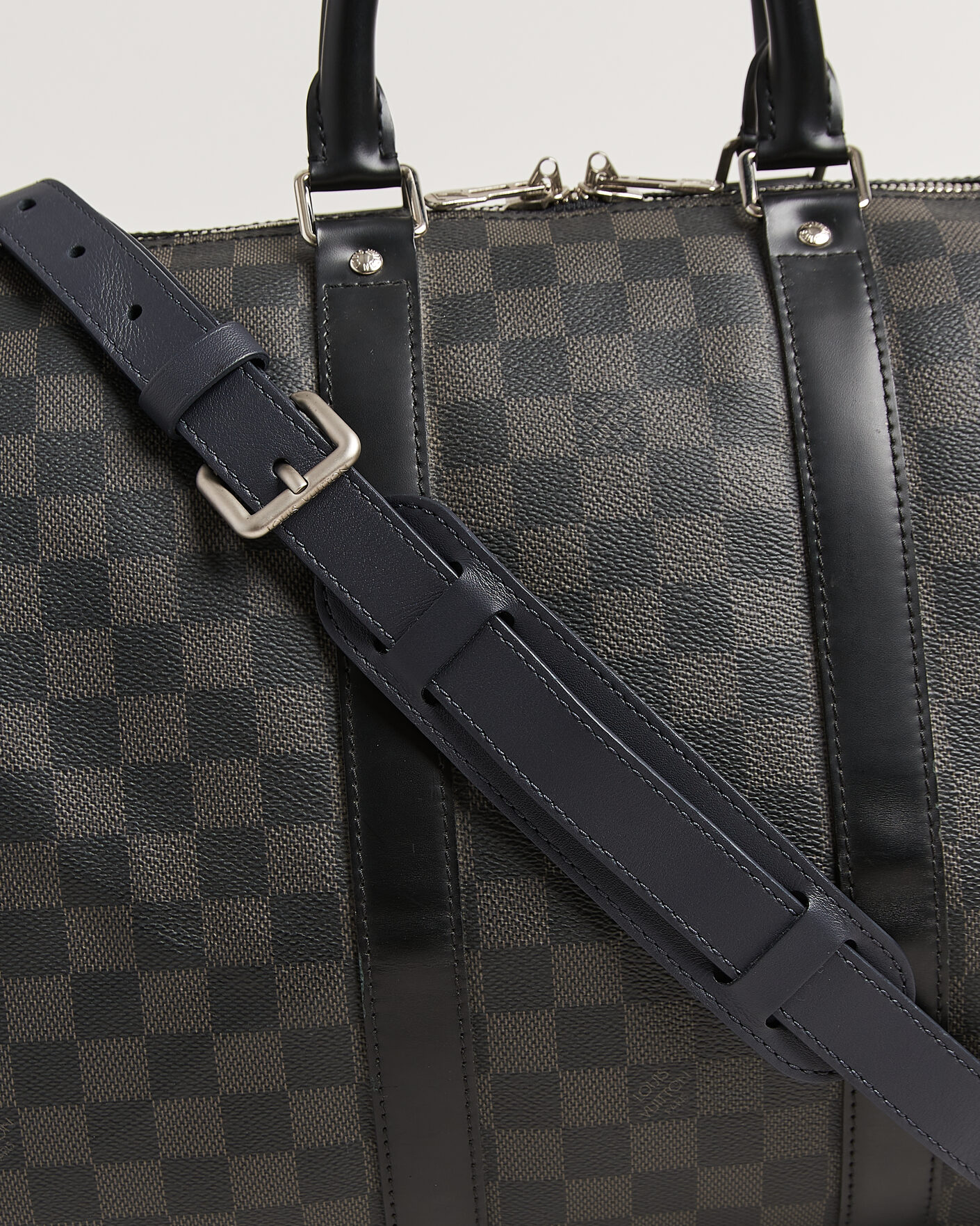 Heren | Pre-Owned & Vintage Bags | Louis Vuitton Pre-Owned | Keepall Bandouliére 45 Damier Graphite