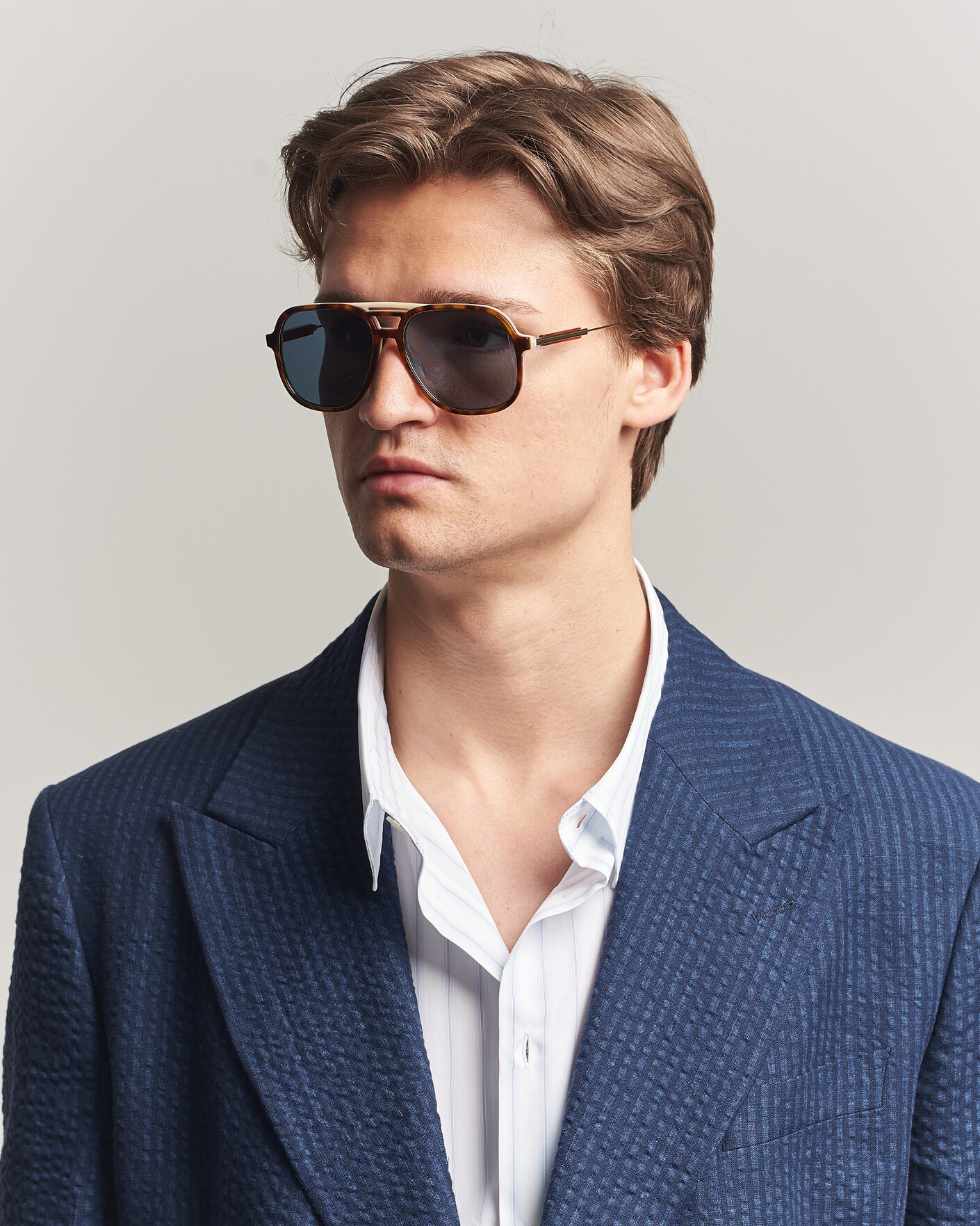 Heren | Zonnebrillen | Brunello Cucinelli | 0BC4022S Sunglasses Havana Sigaro