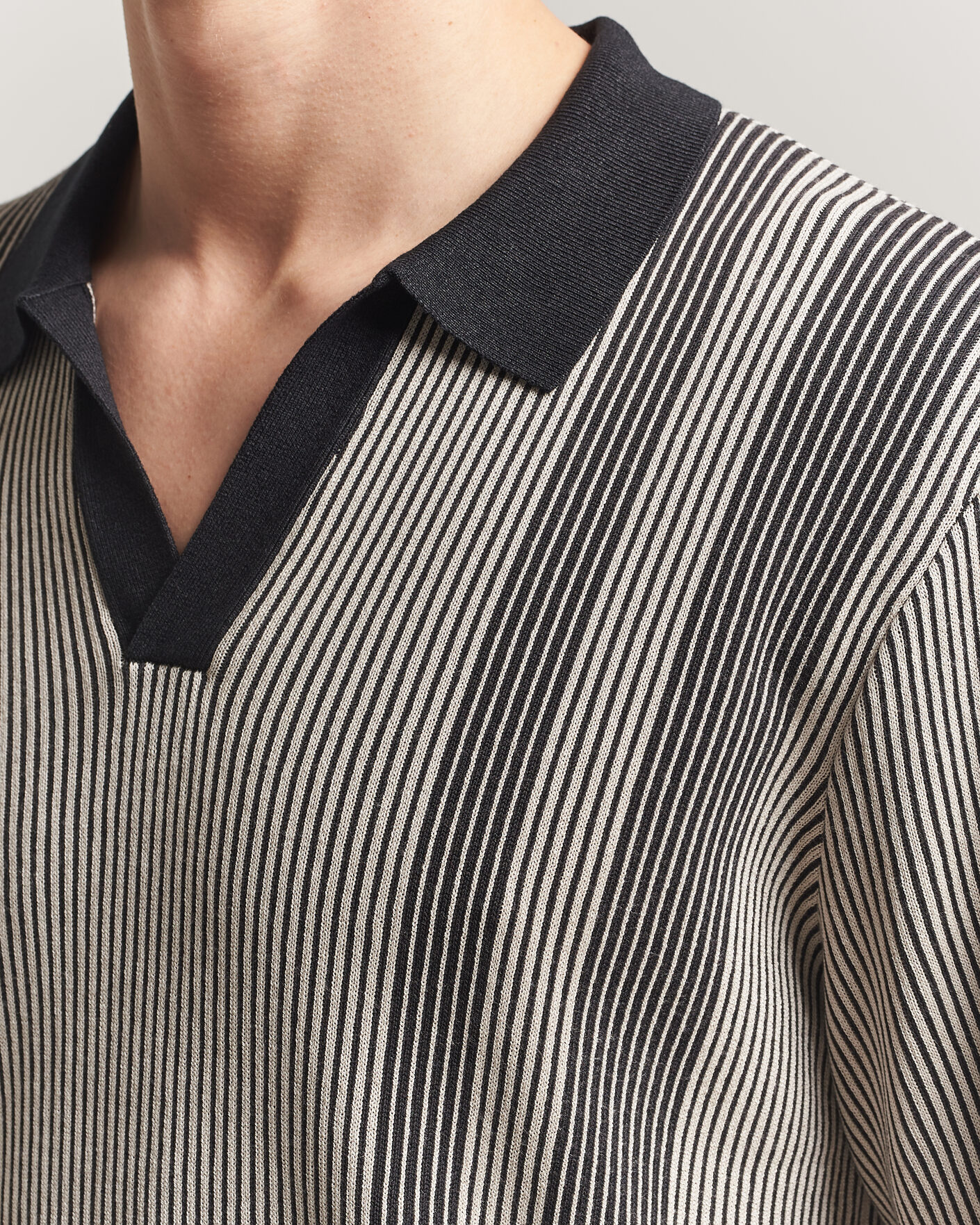 Heren | Polo's | J.Lindeberg | Sal Knitted Polo Moonbeam