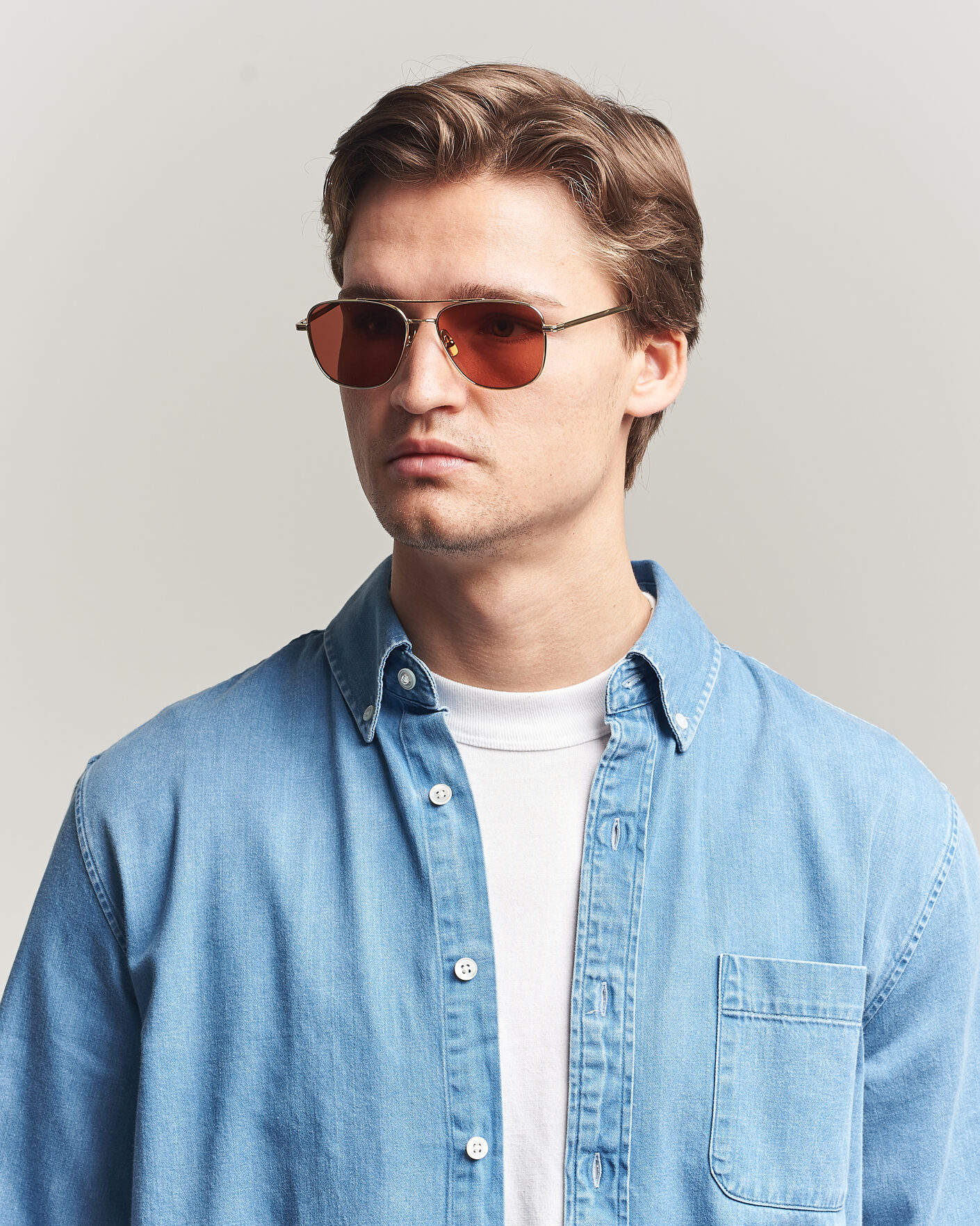 Heren | Zonnebrillen | Garrett Leight | El Capitan Sunglasses Gold