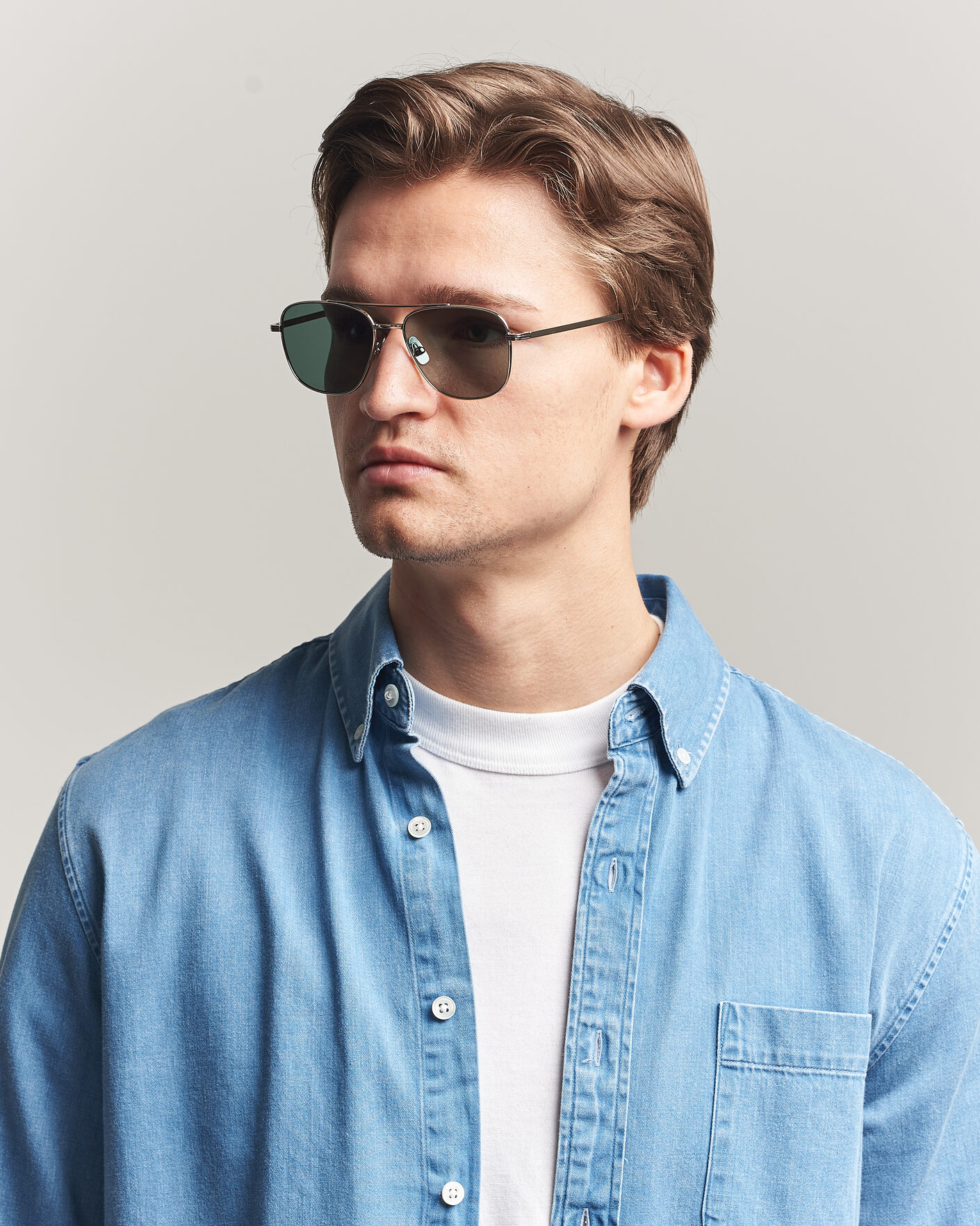 Heren | Zonnebrillen | Garrett Leight | El Capitan Sunglasses Silver