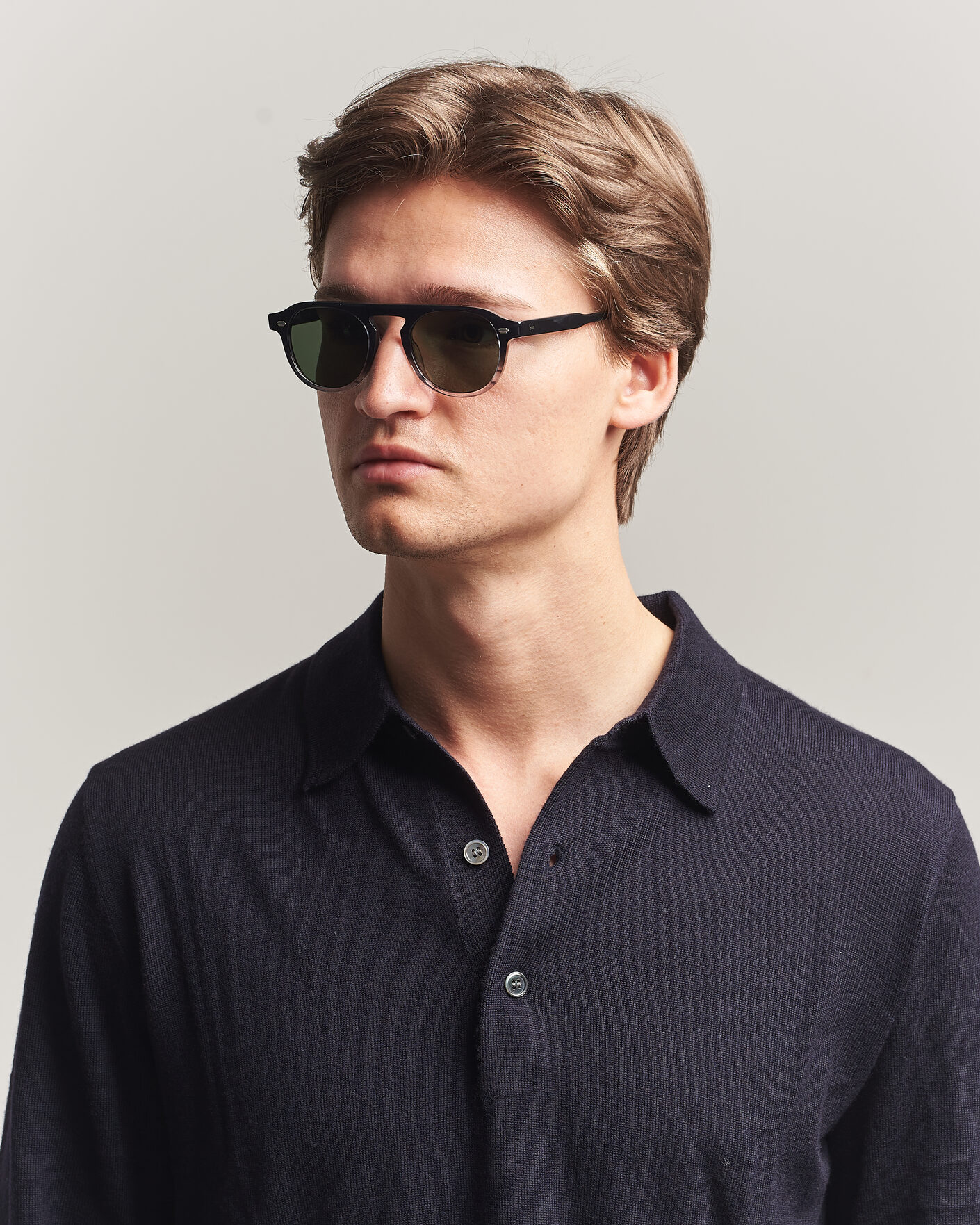 Heren | Zonnebrillen | Garrett Leight | Harding Sunglasses Grey Quartz