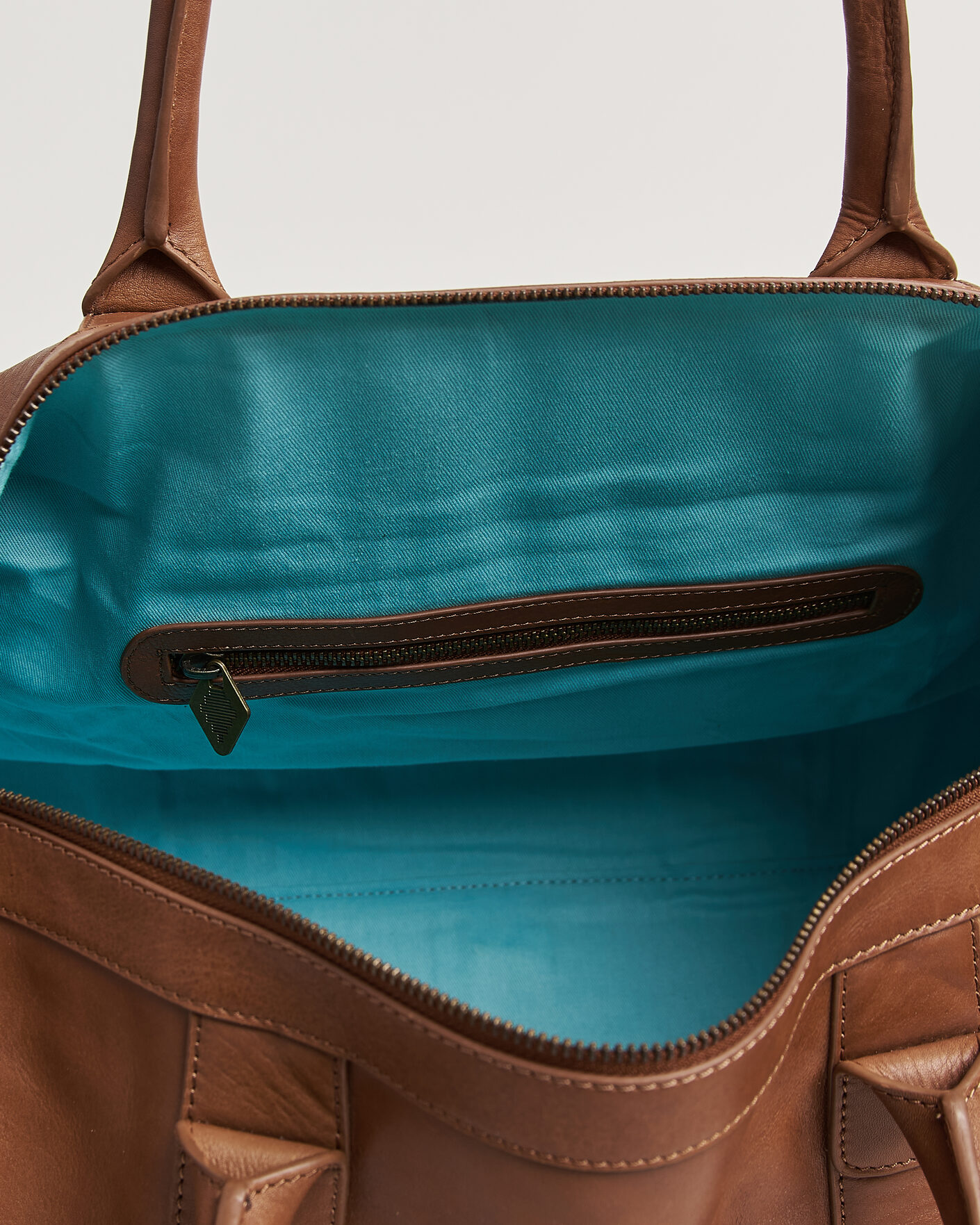 Heren | Tassen | Pampeano | Varon Small Leather Weekend Bag Tan