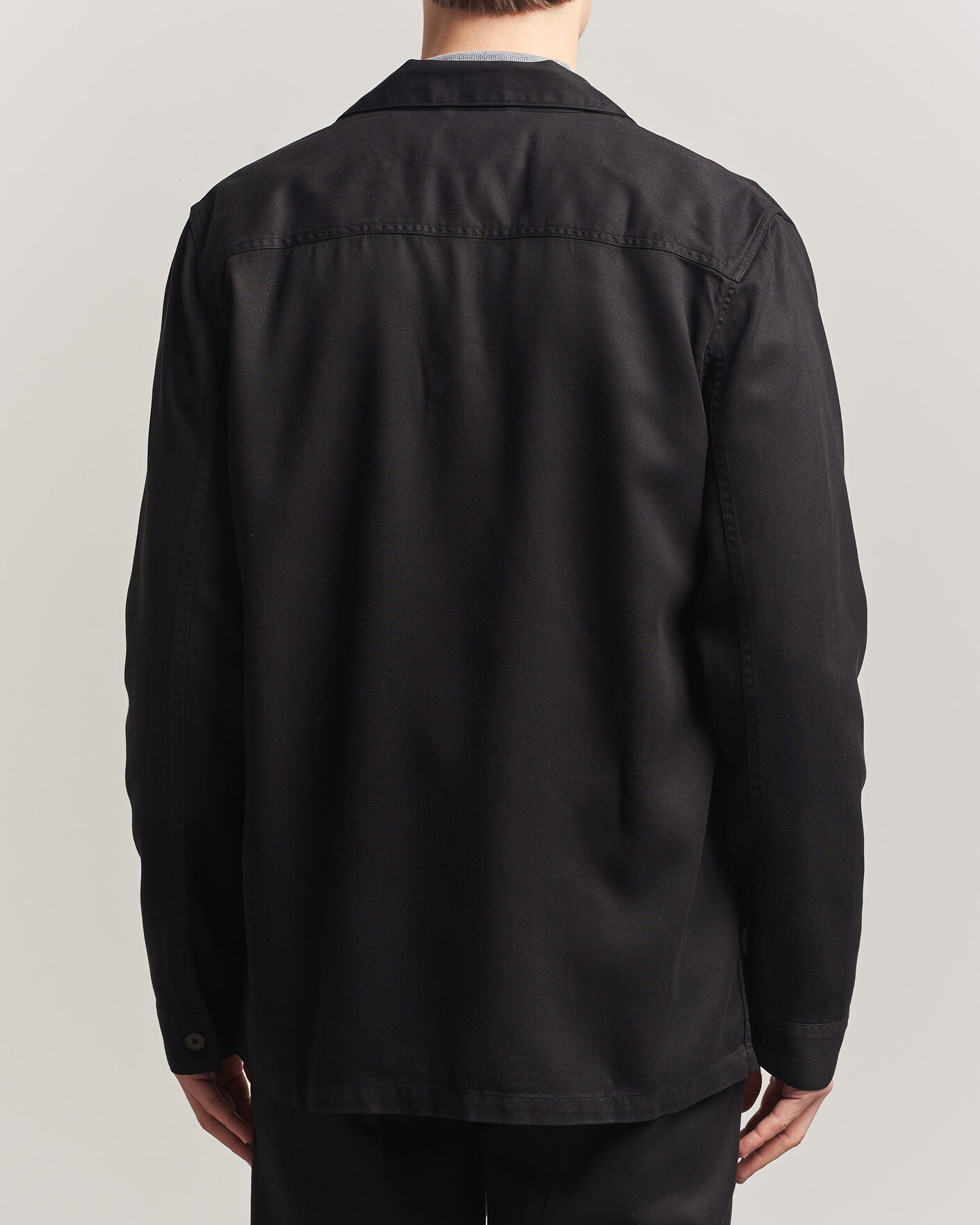 Heren | Overhemden | A Day's March | Banagher Lyocell Overshirt Black